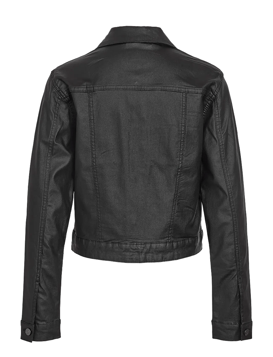NOISY MAY - NMCOATED DEBRA LS JACKET NOOS - frühlingsjacken - black - 2