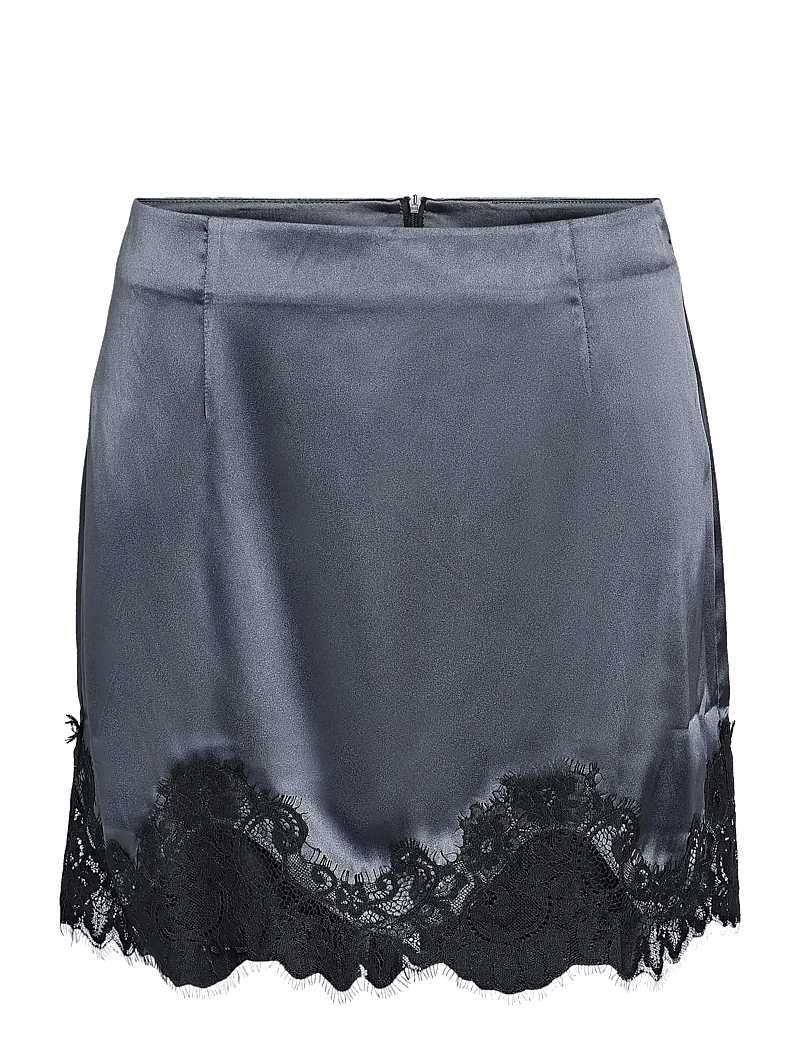 NOISY MAY - NMCELESTE MW SATIN SKIRT - korte nederdele - ombre blue - 1