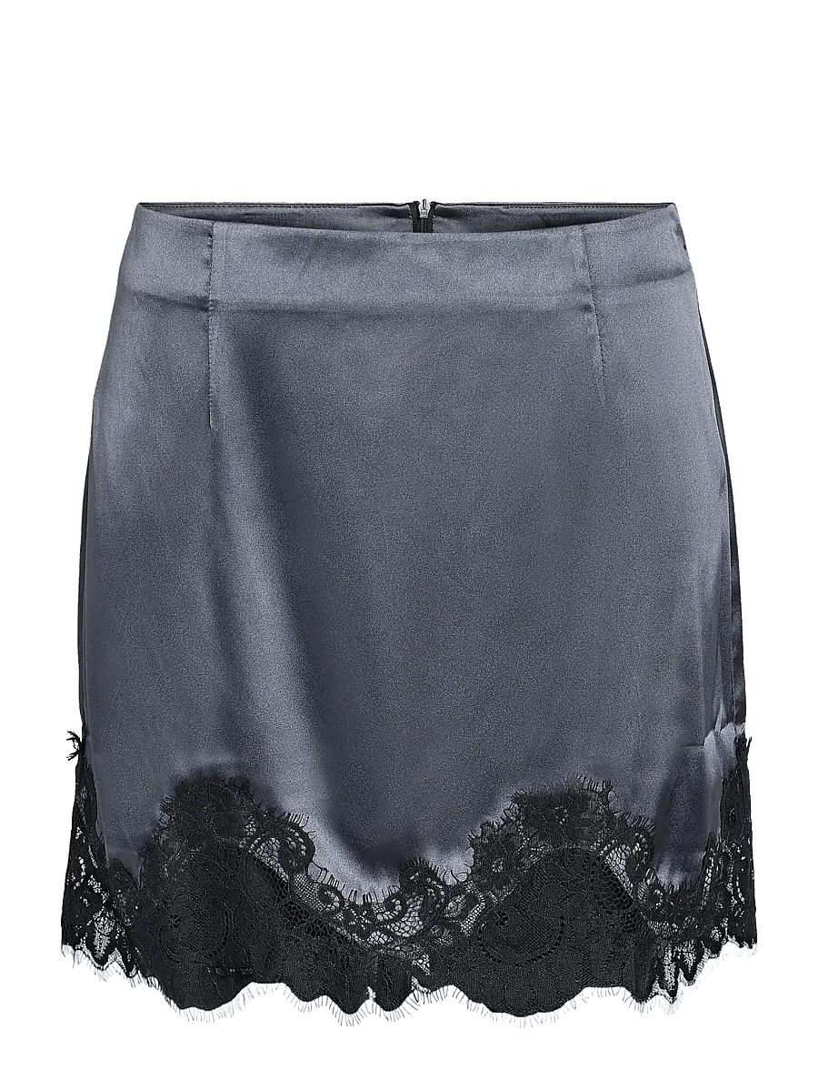 NOISY MAY - NMCELESTE MW SATIN SKIRT - satin skirts - ombre blue - 1