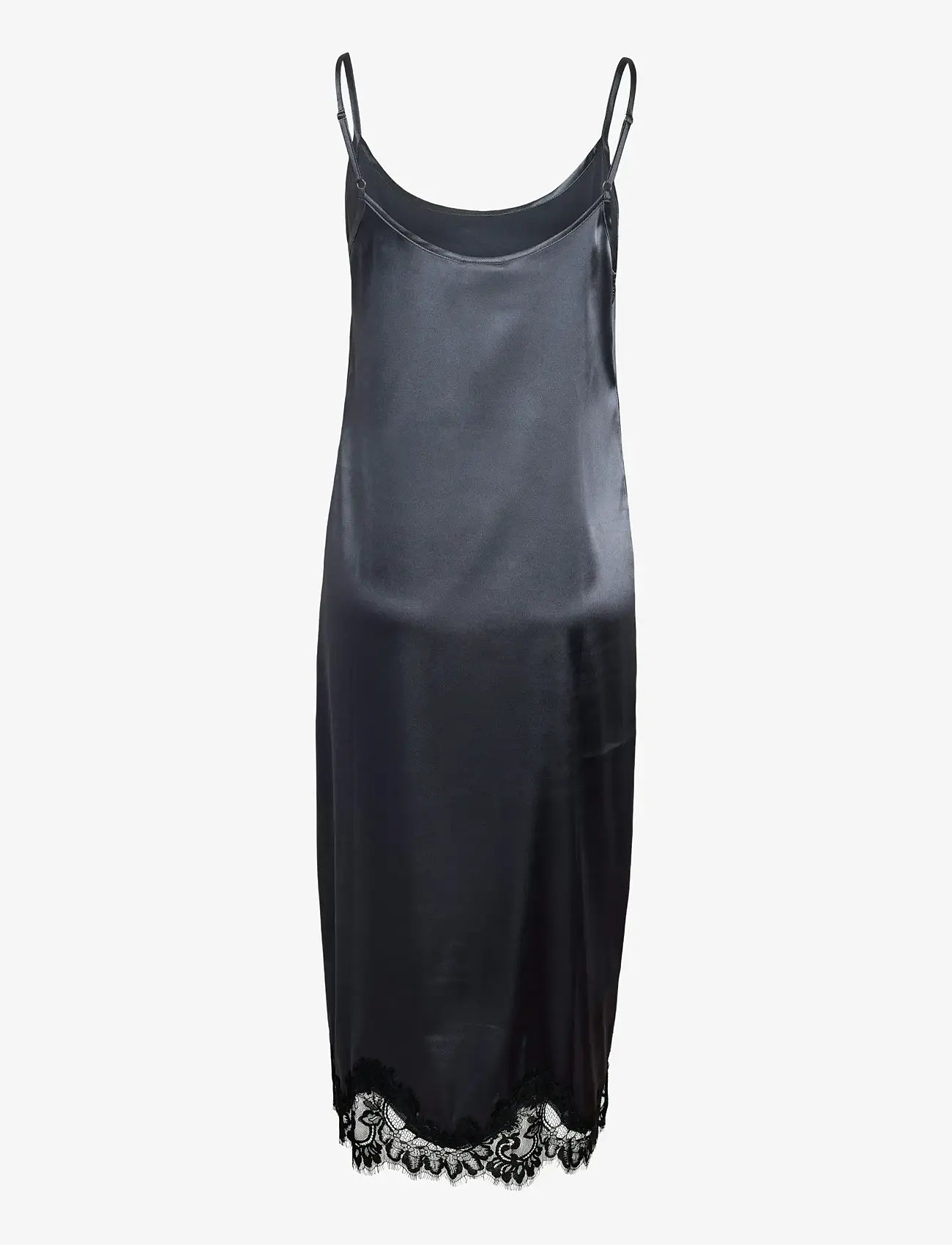 NOISY MAY - NMCELESTE S/L SATIN LACE DRESS - Õlapaeltega kleidid - ombre blue - 2