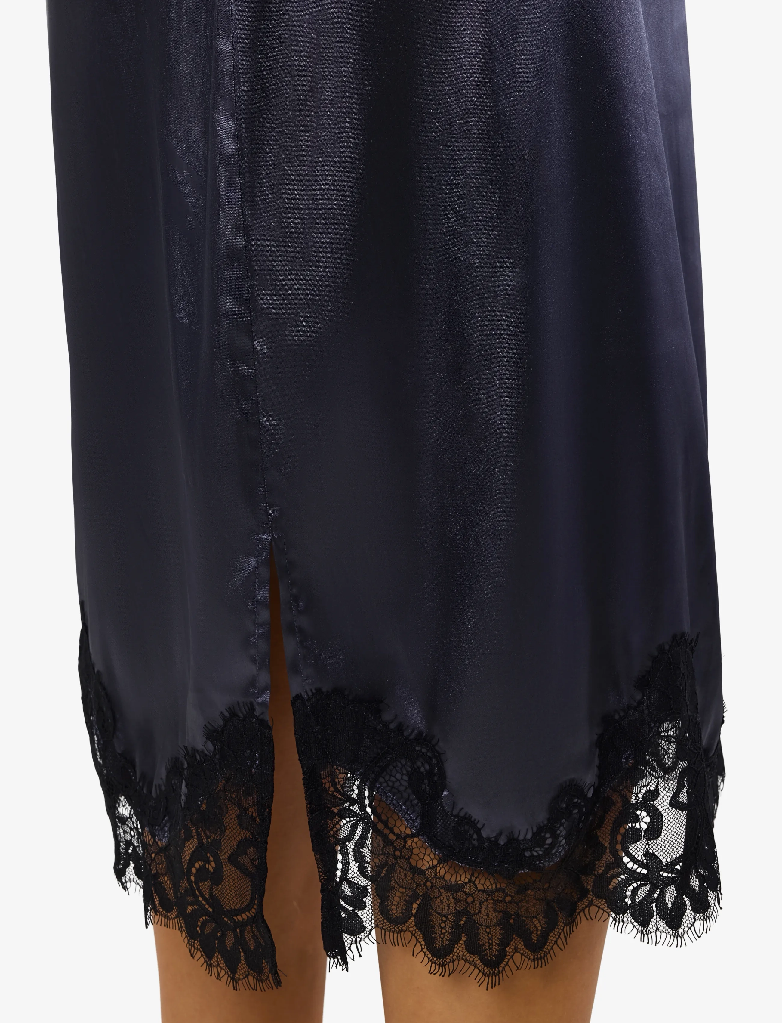 NOISY MAY Nmceleste S/L Satin Lace Dress midiklänningar dam – bild 6