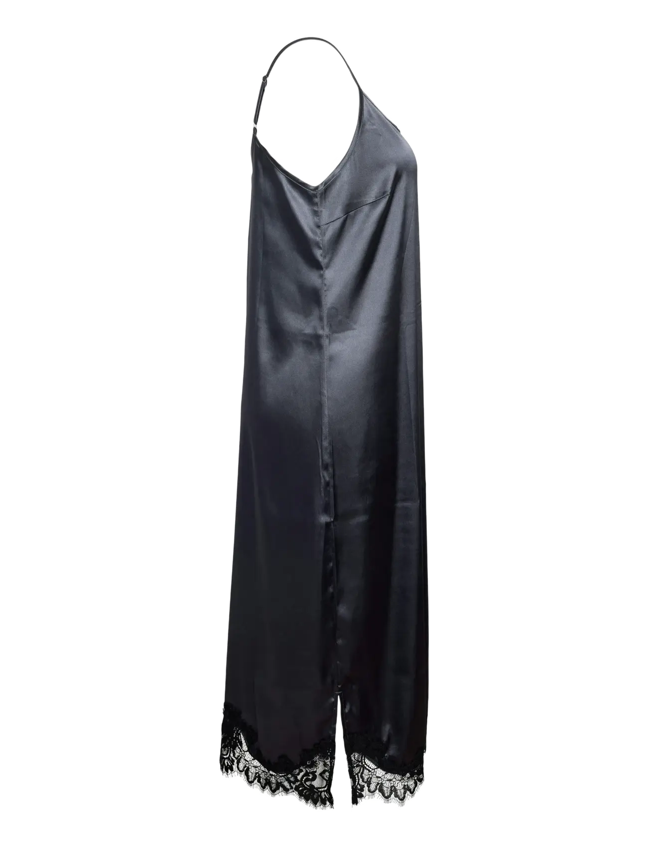 NOISY MAY - NMCELESTE S/L SATIN LACE DRESS - schlupfkleider - ombre blue - 3