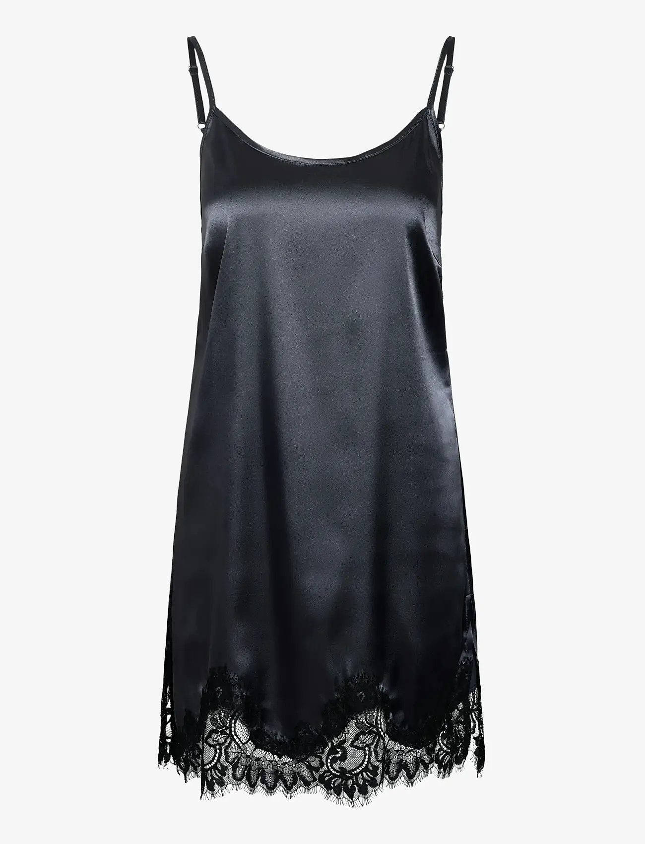 NOISY MAY - NMCELESTE S/L SATIN LACE SHORT DRESS - schlupfkleider - ombre blue - 1