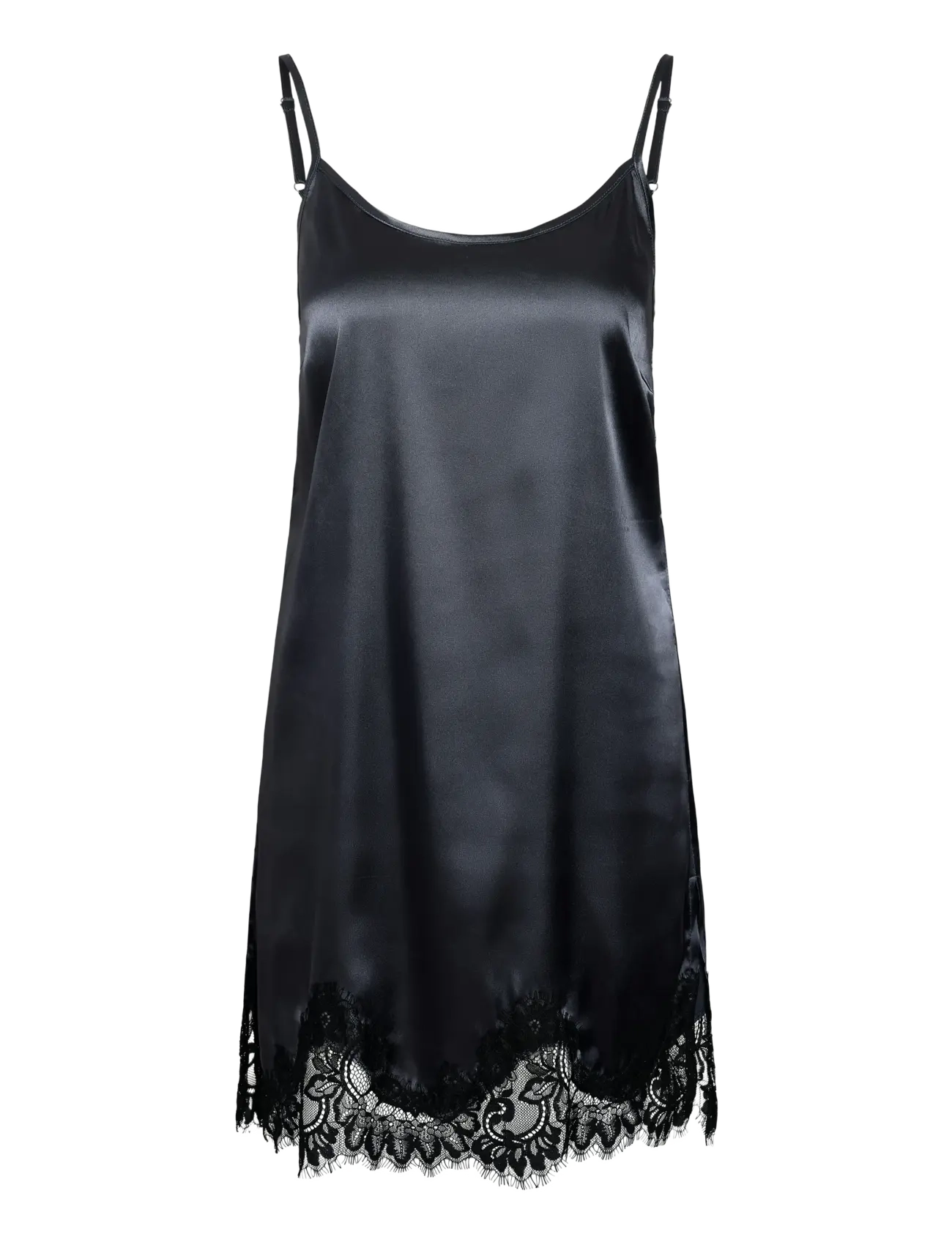 NOISY MAY NMCELESTE S/L SATIN LACE SHORT DRESS - NOISY MAY - OMBRE BLUE / blue