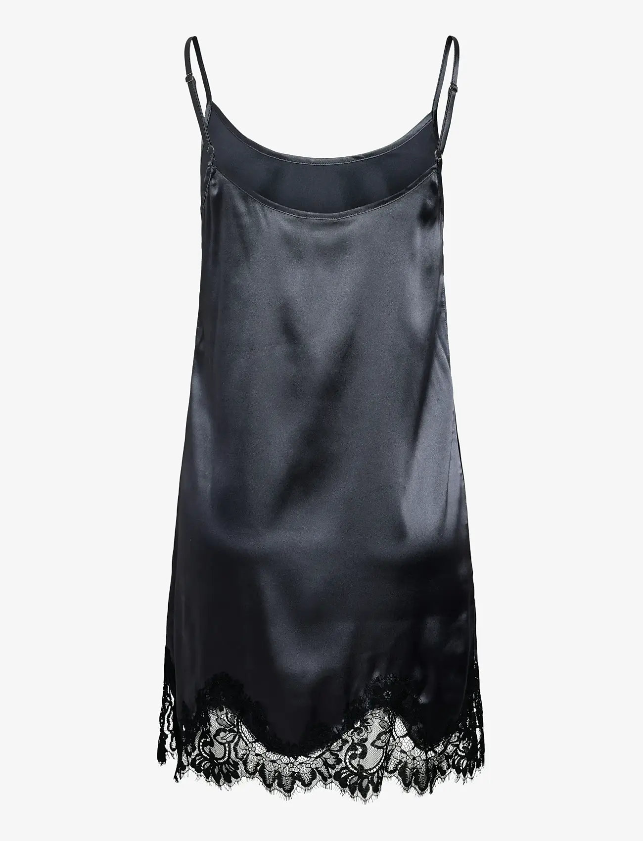 NOISY MAY - NMCELESTE S/L SATIN LACE SHORT DRESS - schlupfkleider - ombre blue - 2