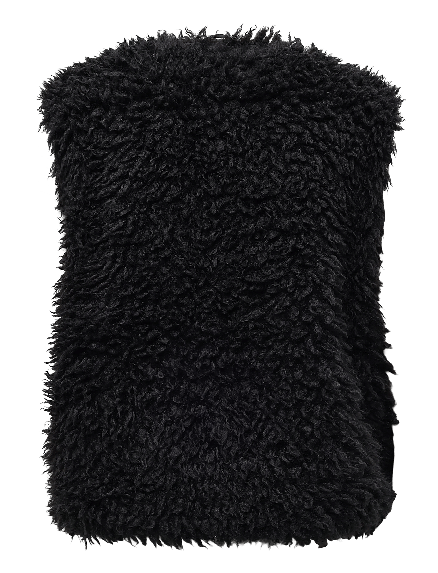 NOISY MAY - NMISABELLE VEST - fleece- och teddyvästar - obsidian - 1