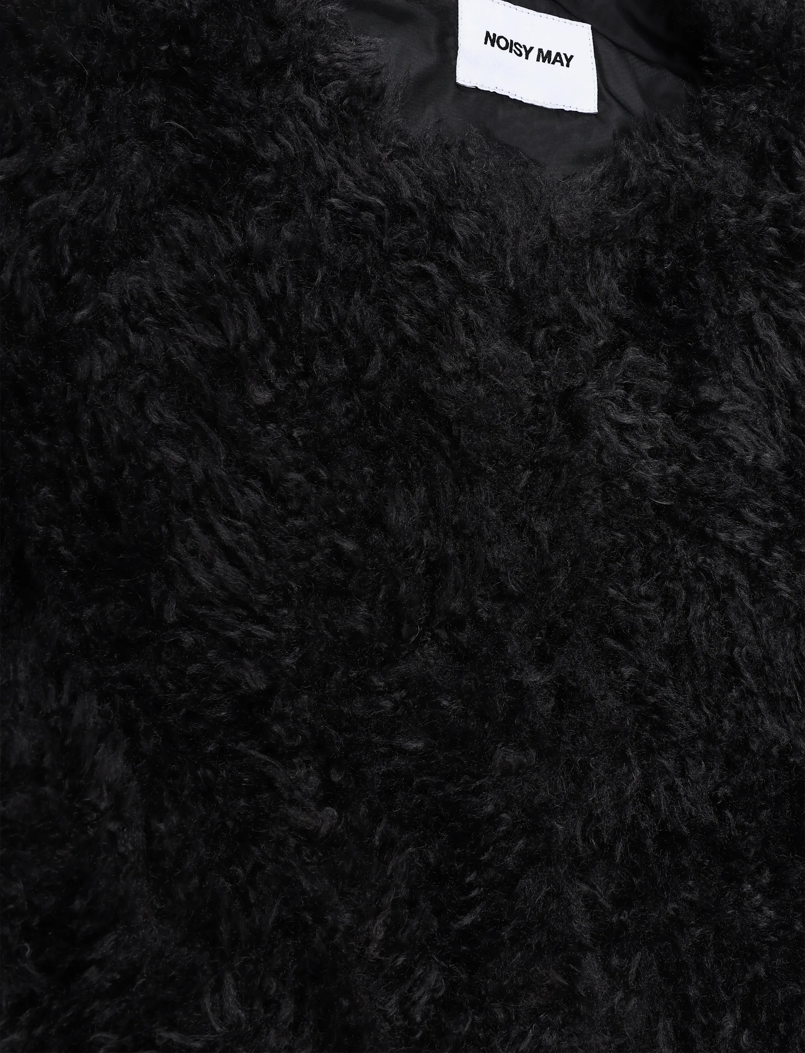 NOISY MAY - NMISABELLE VEST - fleece- och teddyvästar - obsidian - 2