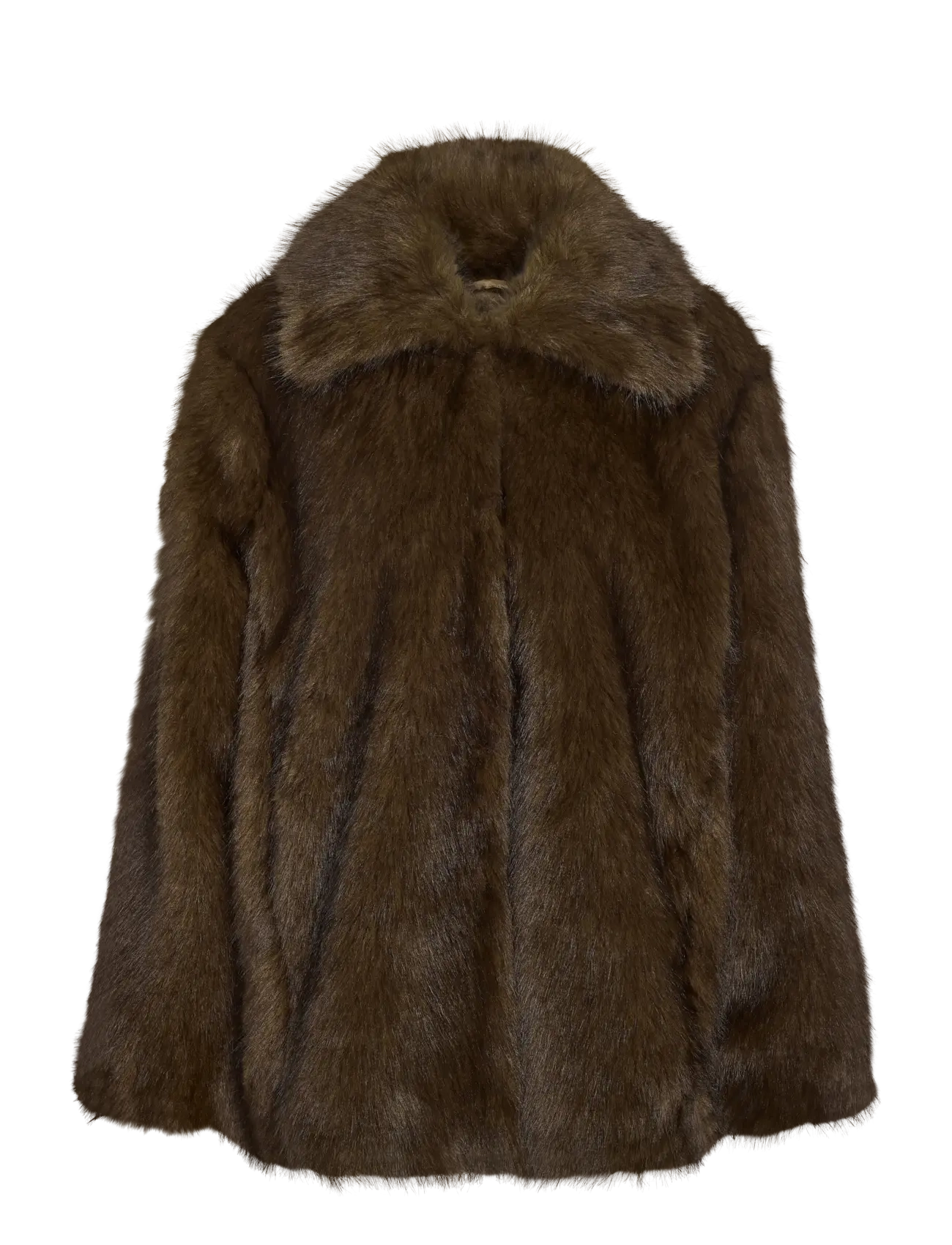 NOISY MAY - NMARIA JACKET - faux fur jakker - chocolate brown - 1