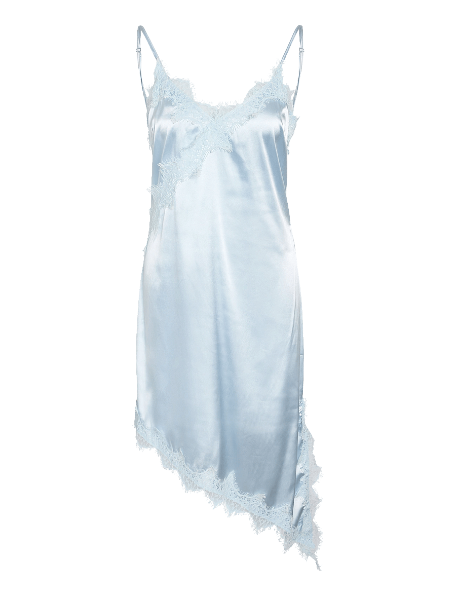 NOISY MAY - NMSOFIE S/L SATIN LACE DRESS /TNT8 - schlupfkleider - cerulean - 1