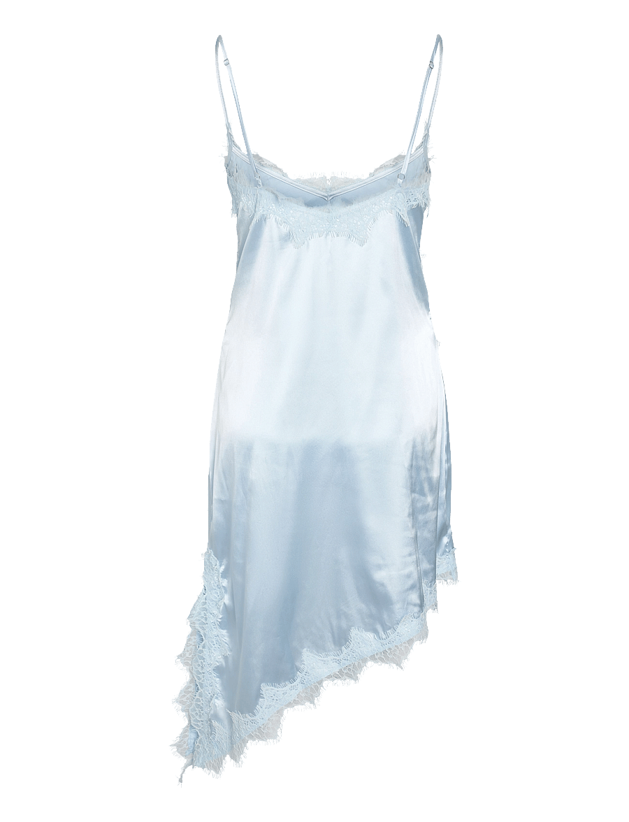 NOISY MAY - NMSOFIE S/L SATIN LACE DRESS /TNT8 - schlupfkleider - cerulean - 2
