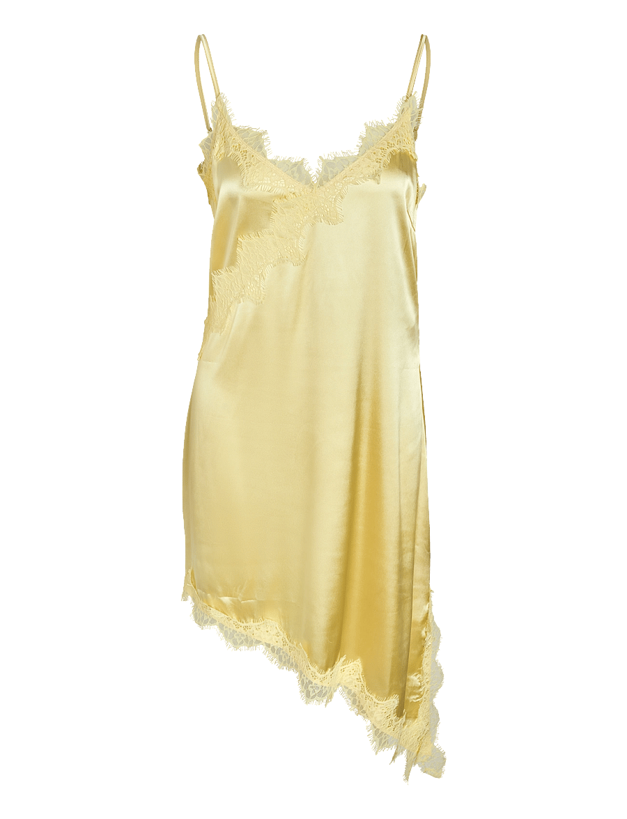 NOISY MAY - NMSOFIE S/L SATIN LACE DRESS /TNT8 - vabalt langevad slip-kleidid - french vanilla - 1