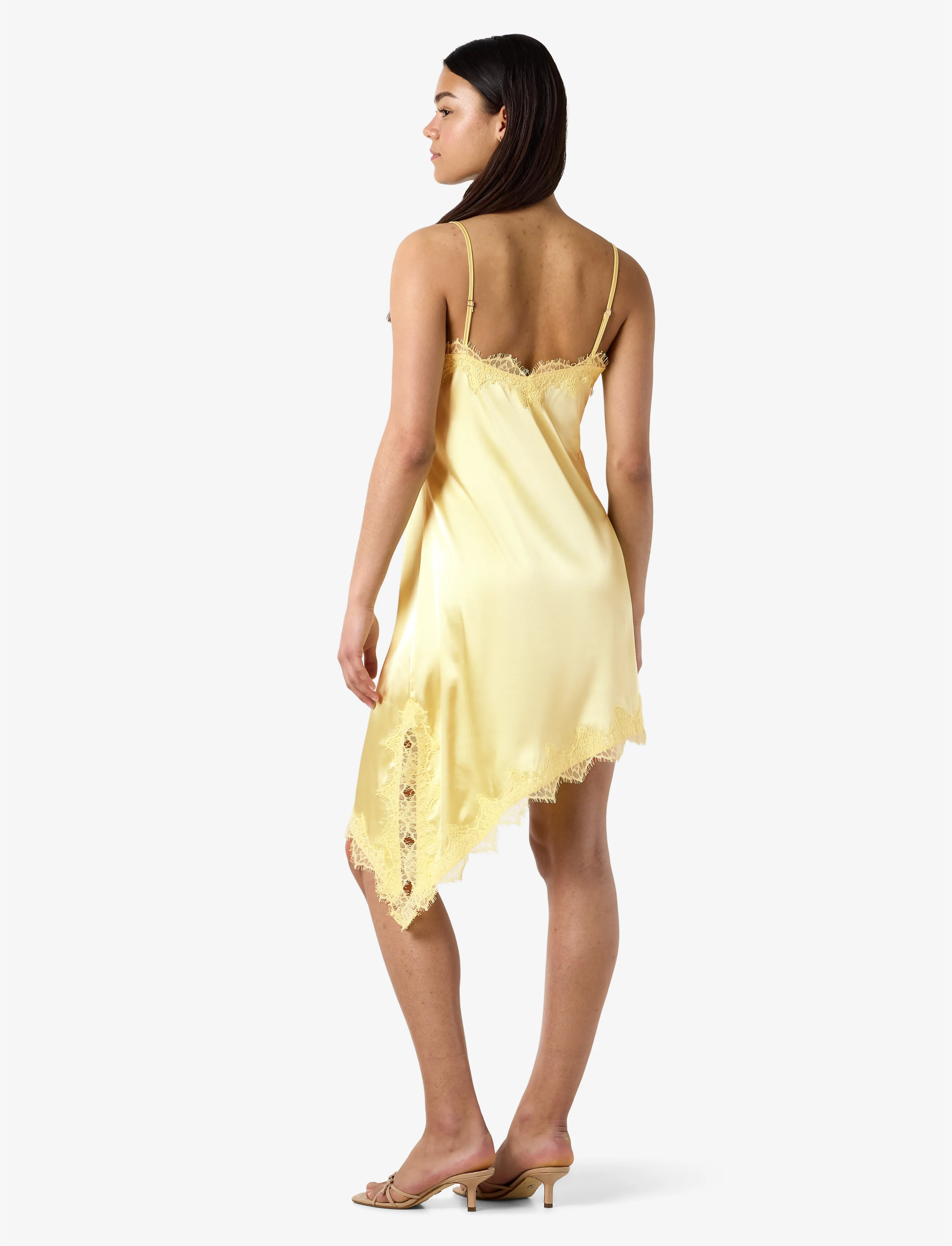 NOISY MAY - NMSOFIE S/L SATIN LACE DRESS /TNT8 - french vanilla - 4