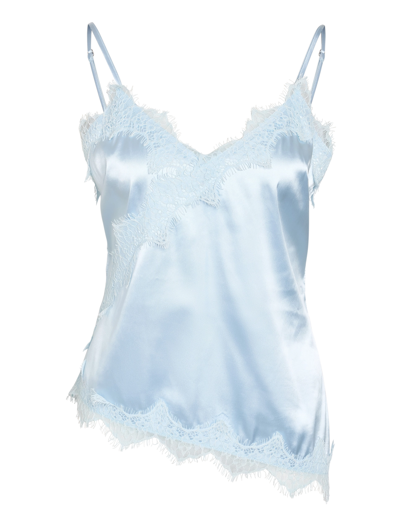 NOISY MAY Nmsofie S/L Satin Oberteil /Tnt8 Blau - L - Damen