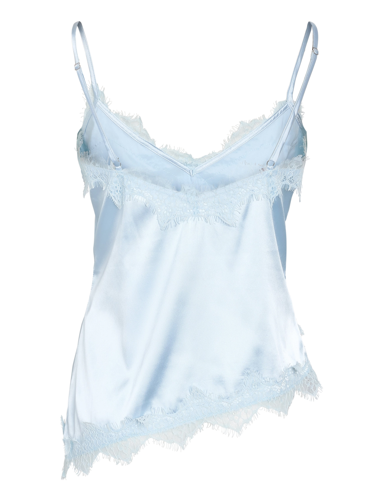 NOISY MAY - NMSOFIE S/L SATIN TOP /TNT8 - cerulean - 2