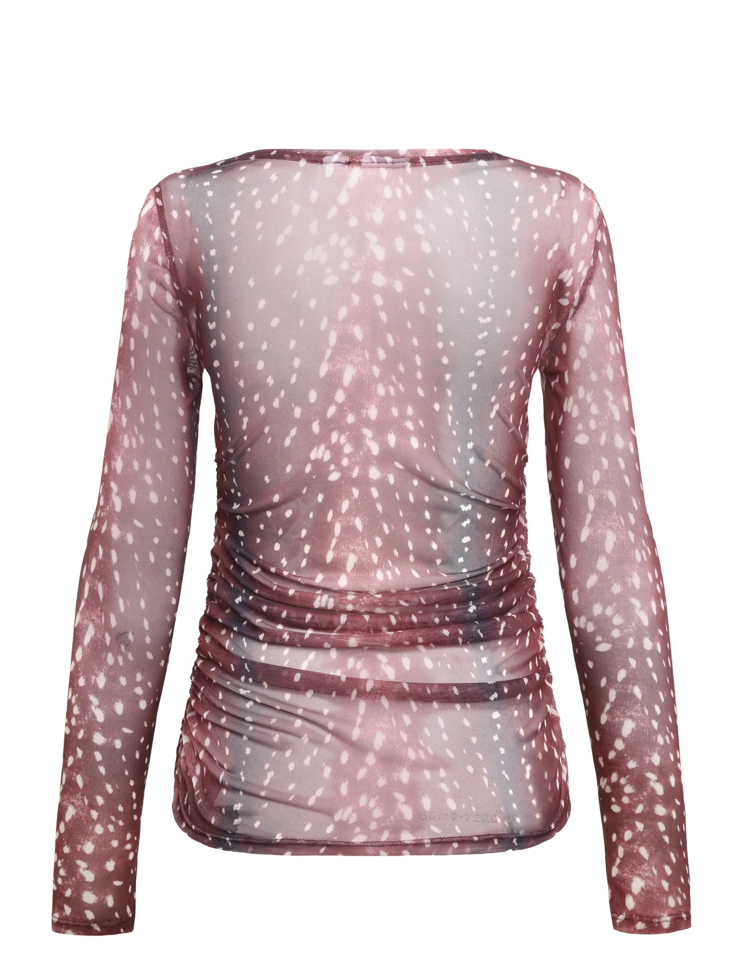 NOISY MAY - NMDEER L/S RUCHING TOP JRS - langärmlige tops - cognac - 2