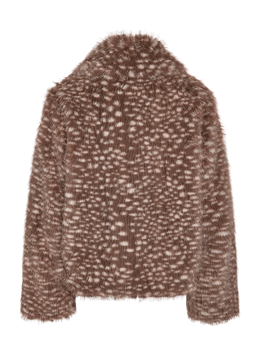 NOISY MAY - NMWILLOW JACKET - kunstpelz - chocolate brown - 2