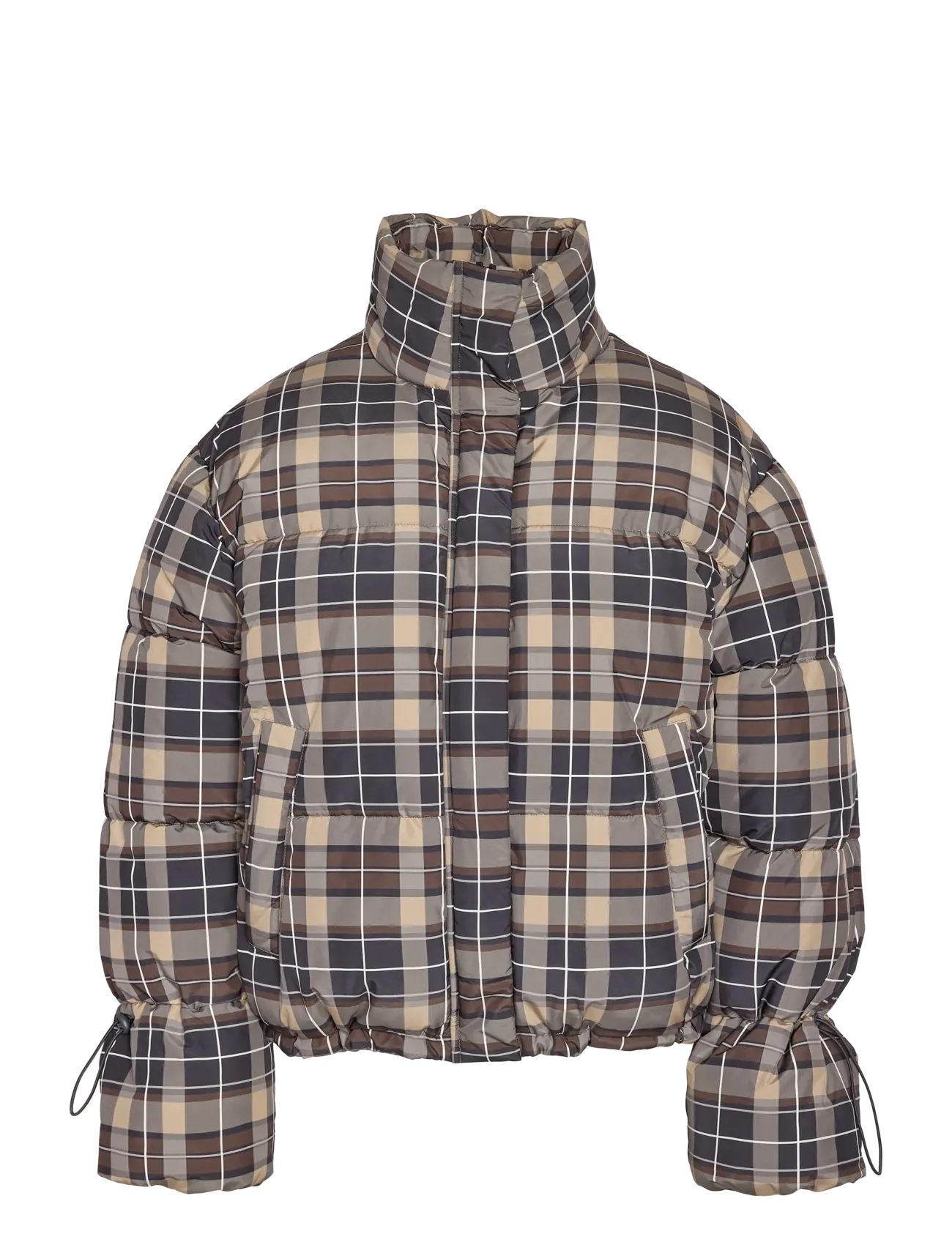 NOISY MAY - NMROSY AOP PUFFER JACKET - vinterjackor - chocolate brown - 1