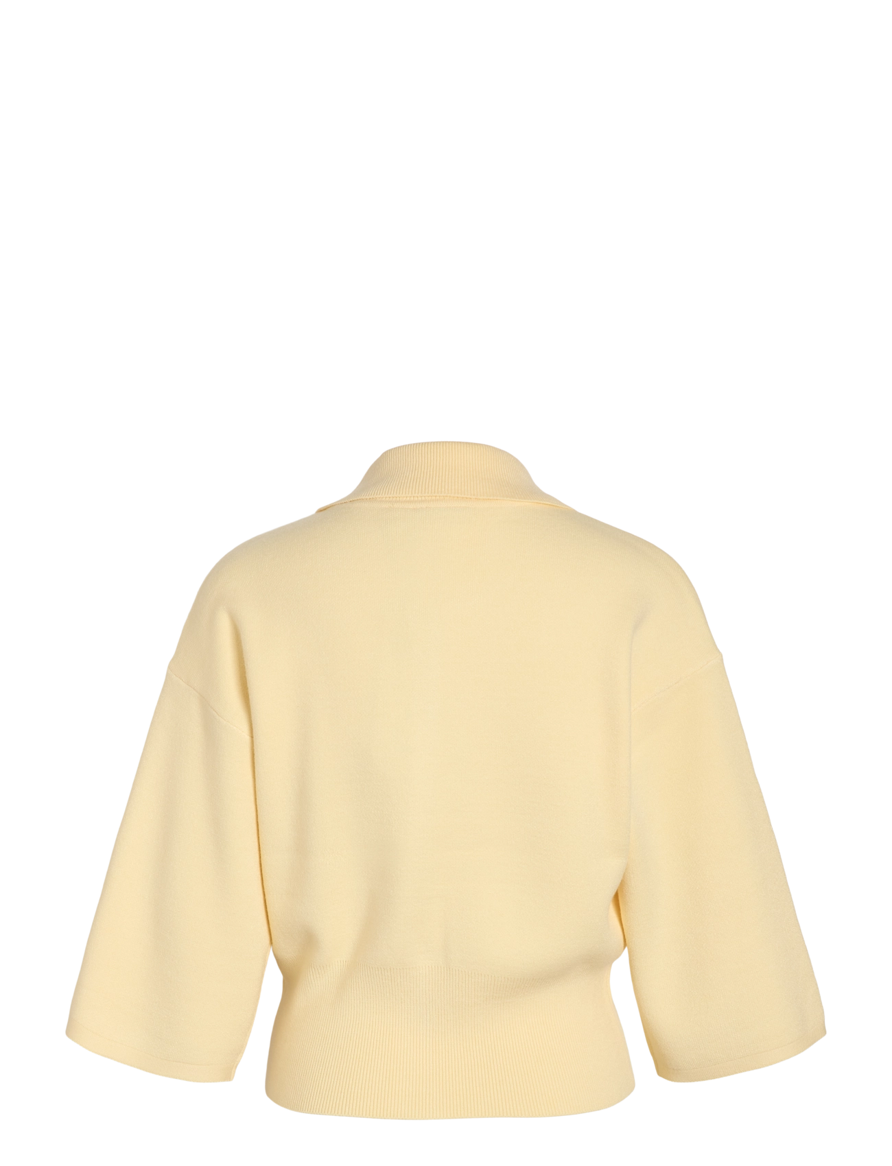 NOISY MAY - NMSHYLA 3/4 SLEEVE KNIT POLO CARDIGAN - french vanilla - 2