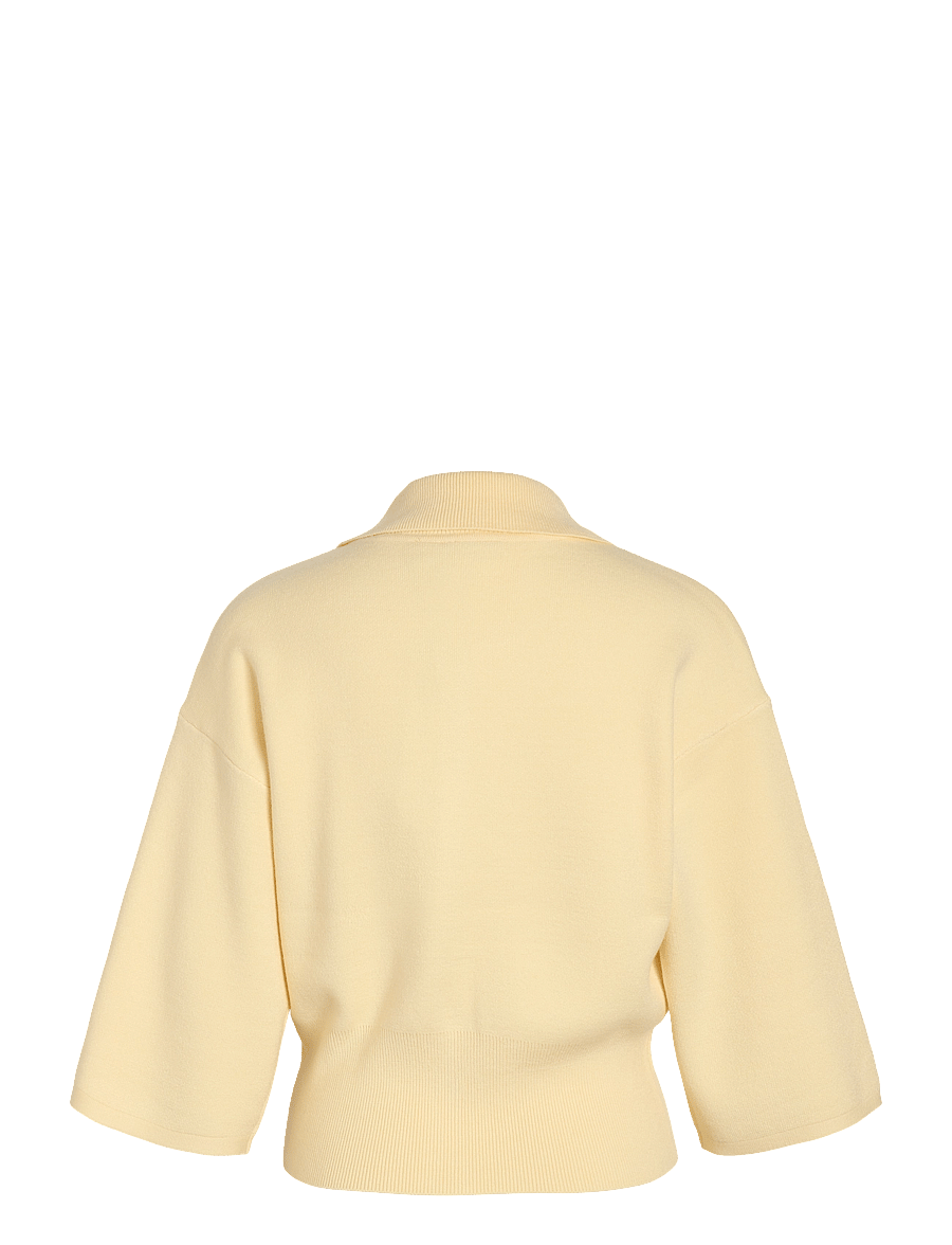 NOISY MAY - NMSHYLA 3/4 SLEEVE KNIT POLO CARDIGAN - cardigans - french vanilla - 2