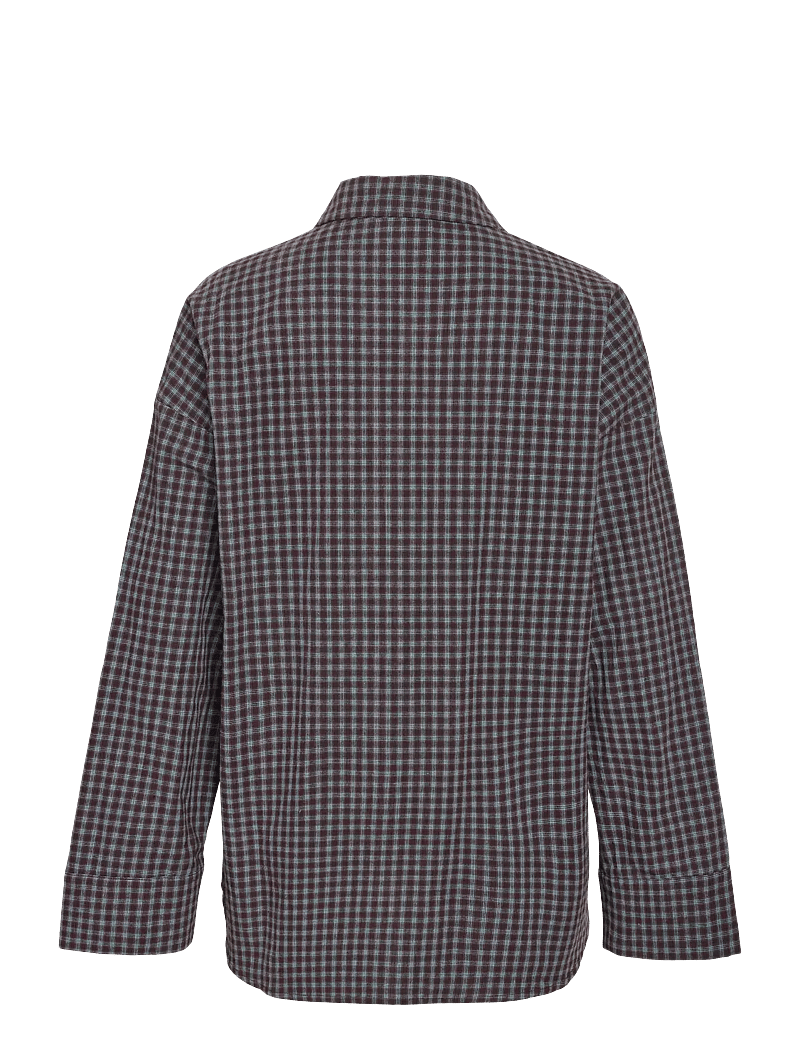 NOISY MAY - NMHAILEY ZOE L/S CHECK SHIRT /TNT10 - langärmlige hemden - chocolate brown - 2