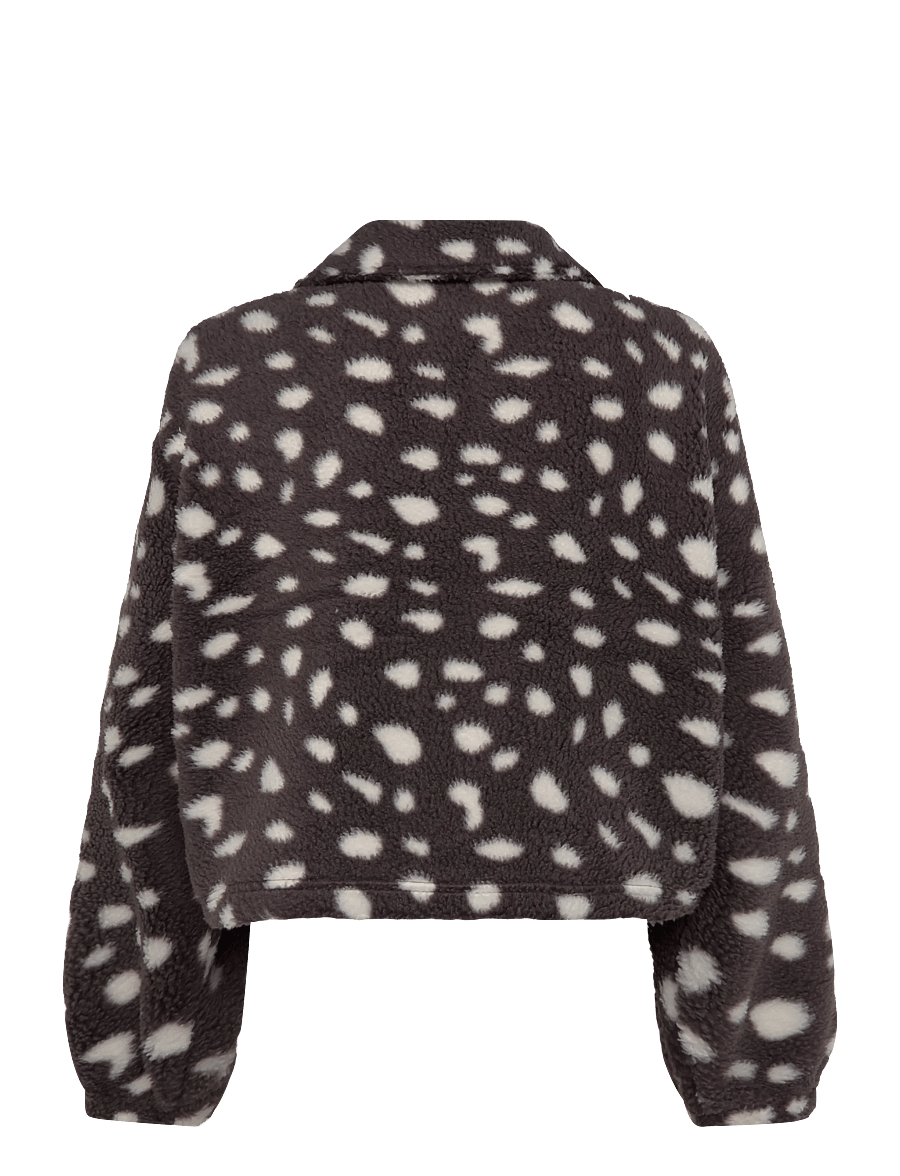 NOISY MAY - NMCOZY MILA L/S FULL ZIP BLOUSE JRS - leichte jacken - chocolate brown - 2