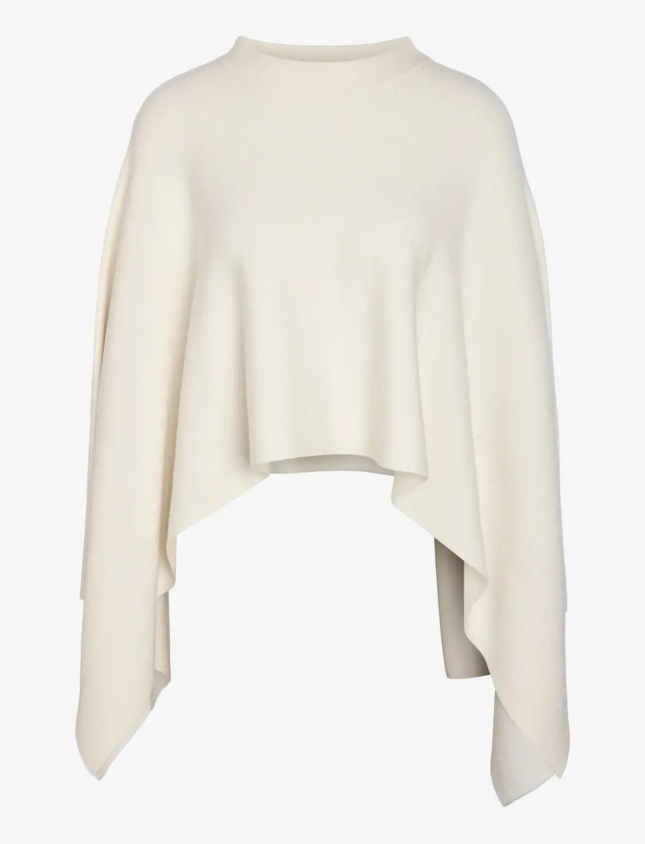 NOISY MAY - NMSHYLA S/L KNIT CAPE - striktrøjer - birch - 1