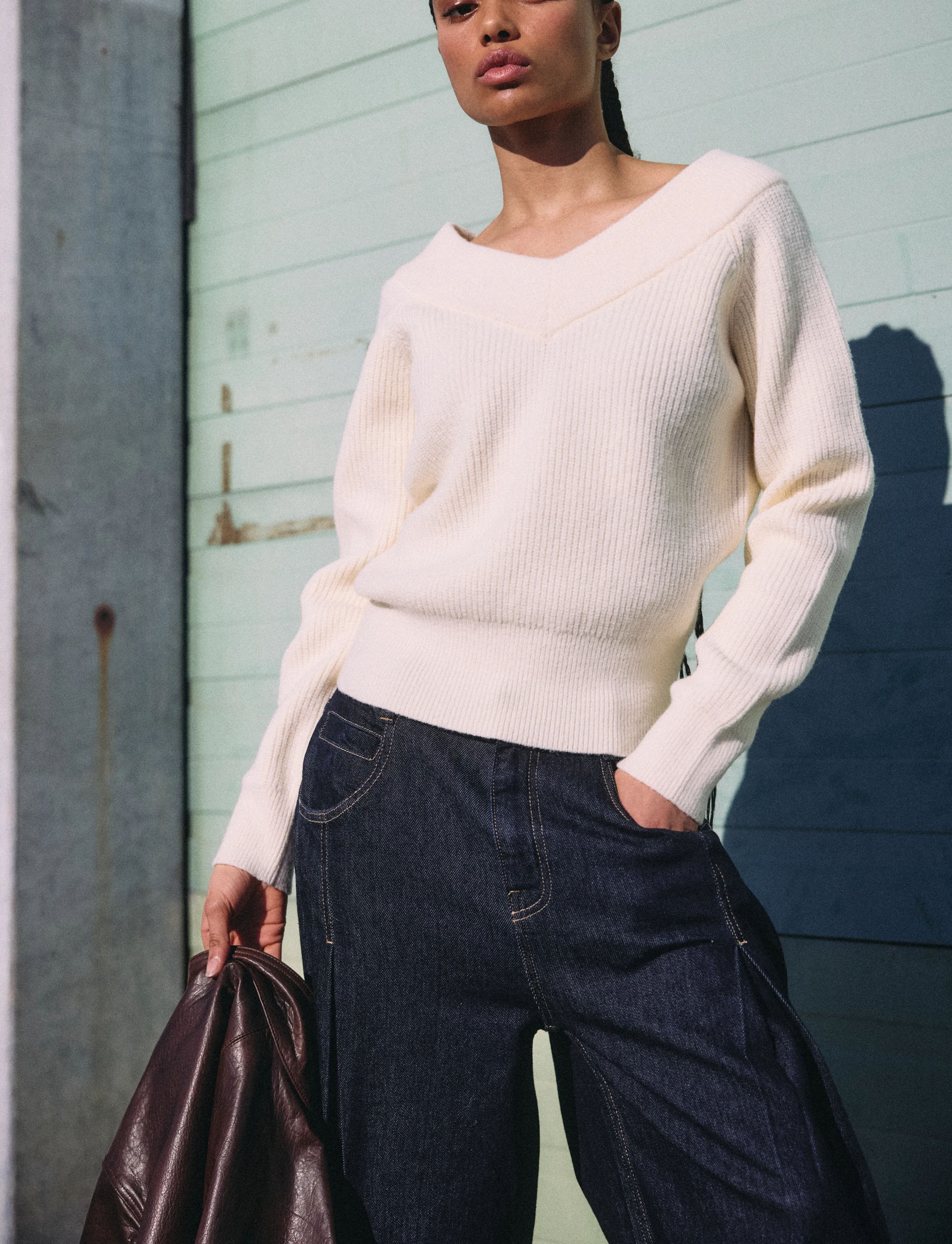 Nmsloan L/S O-Neck Keyhole Knit 2