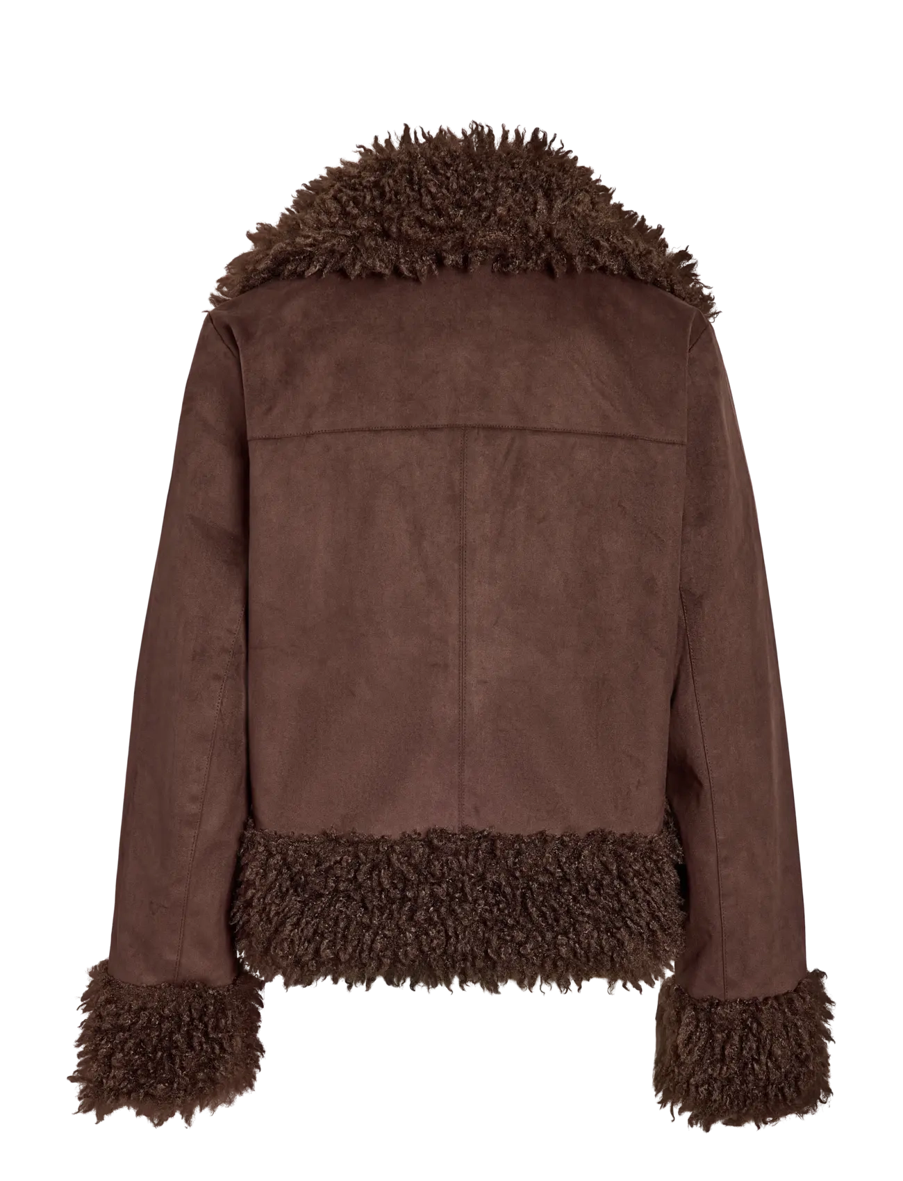NOISY MAY - NMANNIE PENNY LANE JACKET - fuskpäls - demitasse - 2