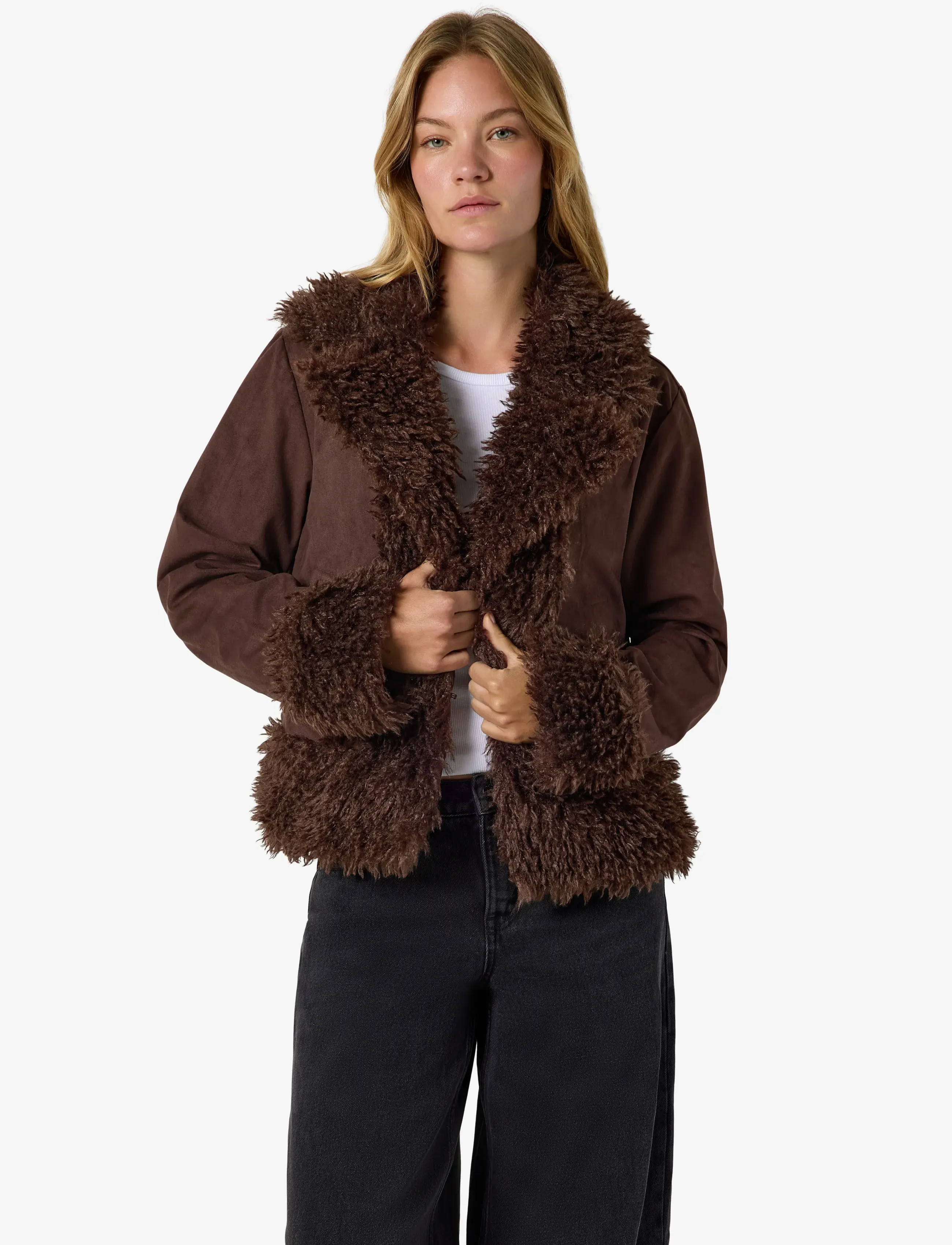 NOISY MAY Nmannie Penny Lane Jacket pälsjackor dam – bild 6