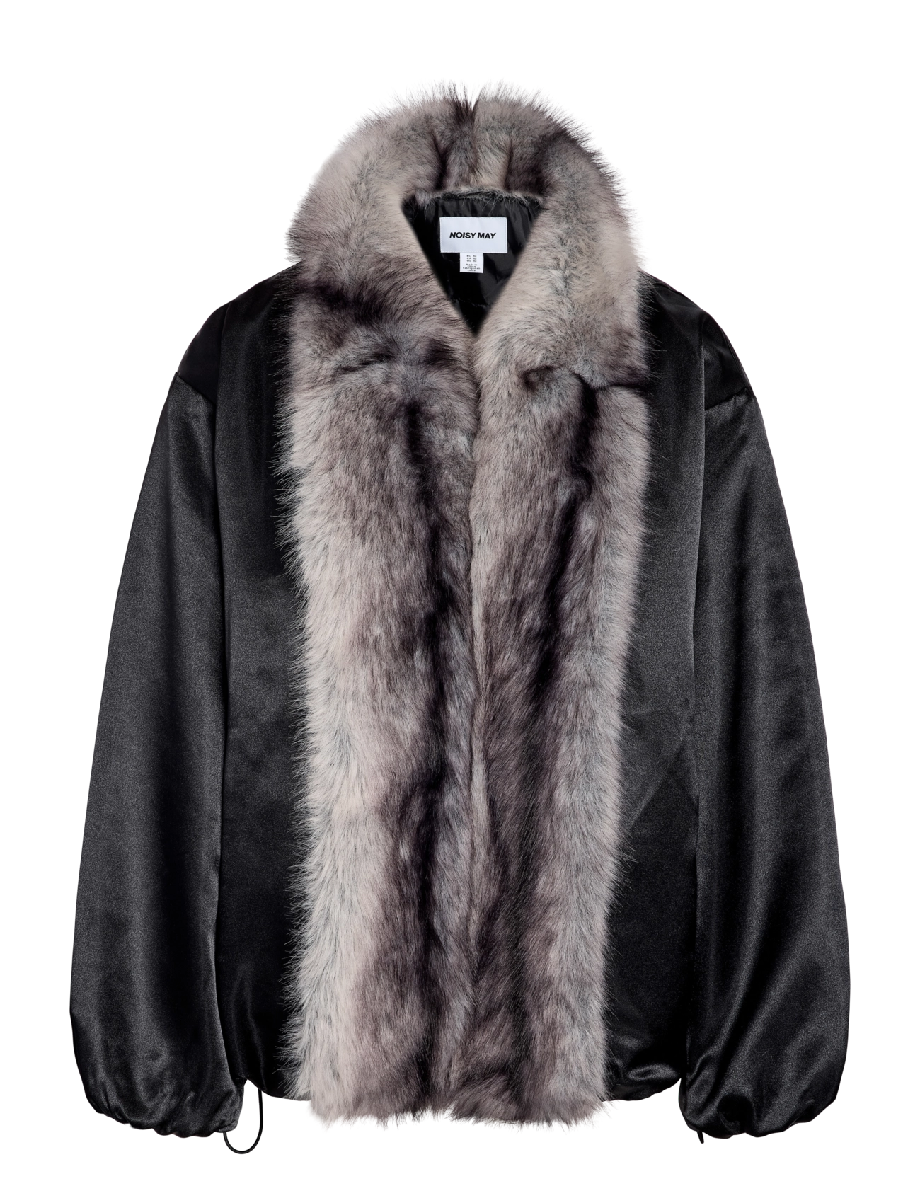 NOISY MAY - NMIVY CONTRAST COLLAR LOOSE BOMBER - bomberjacken - black - 1