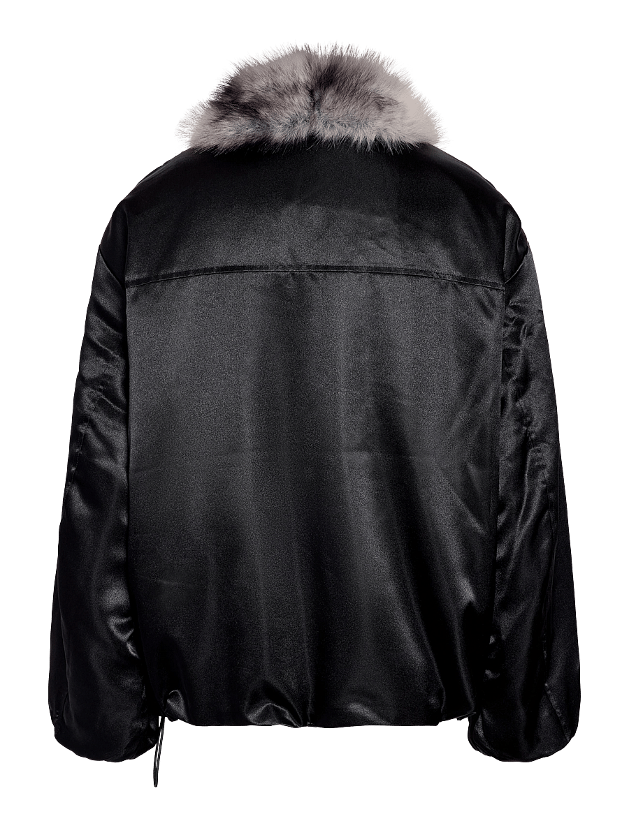 NOISY MAY - NMIVY CONTRAST COLLAR LOOSE BOMBER - bomberjacken - black - 2