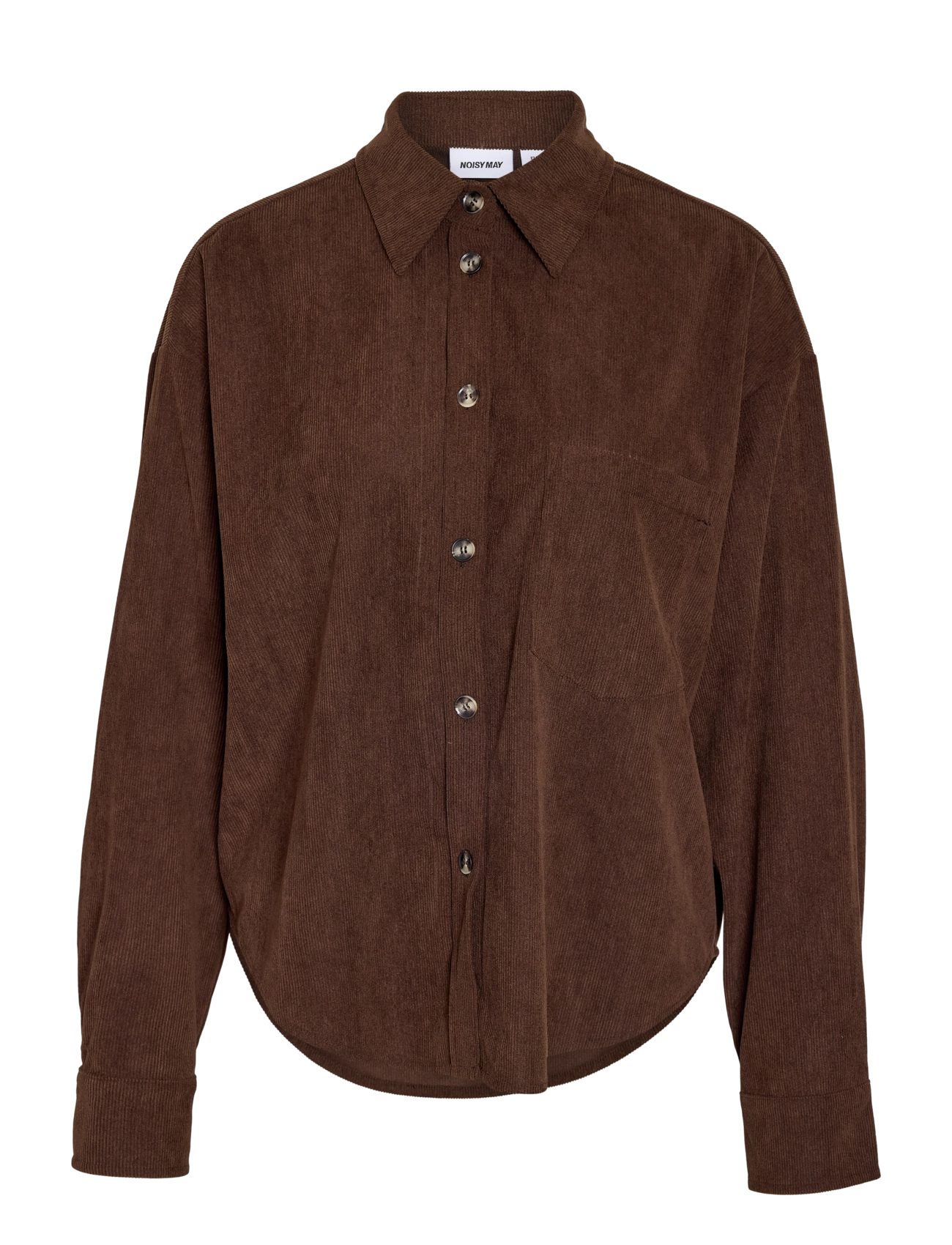 NOISY MAY - NMCARON L/S CORDUROY SHACKET - frühlingsjacken - chocolate brown - 1