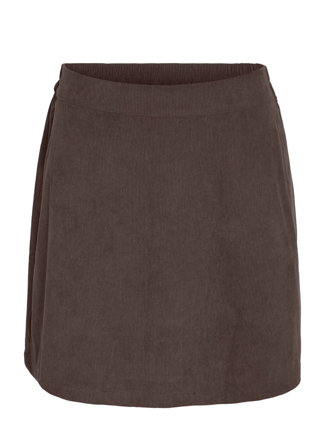 NOISY MAY NMCARON MW CORDUROY ELASTIC SKIRT - NOISY MAY - CHOCOLATE BROWN / brown