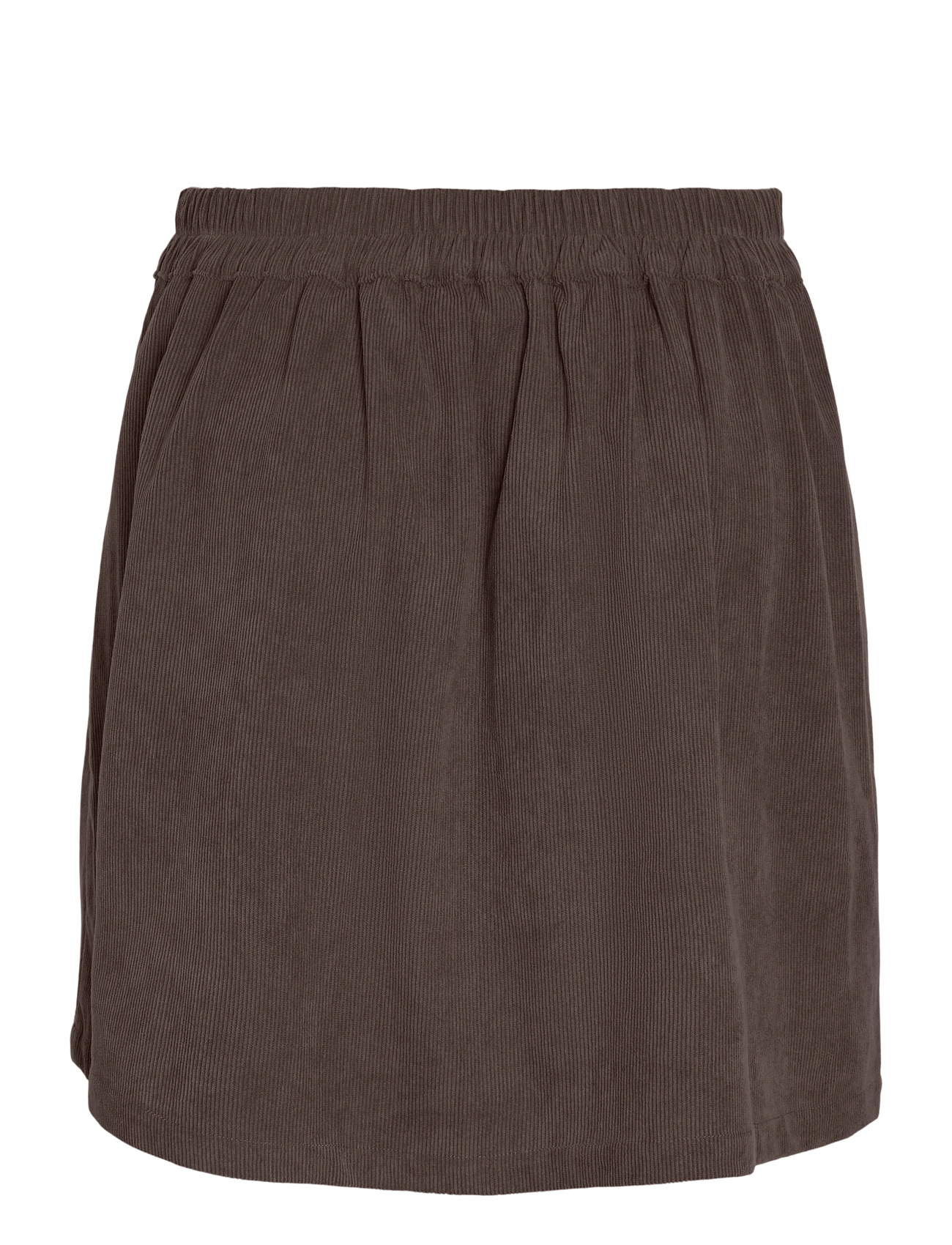 NOISY MAY - NMCARON MW CORDUROY ELASTIC SKIRT - kurze röcke - chocolate brown - 2