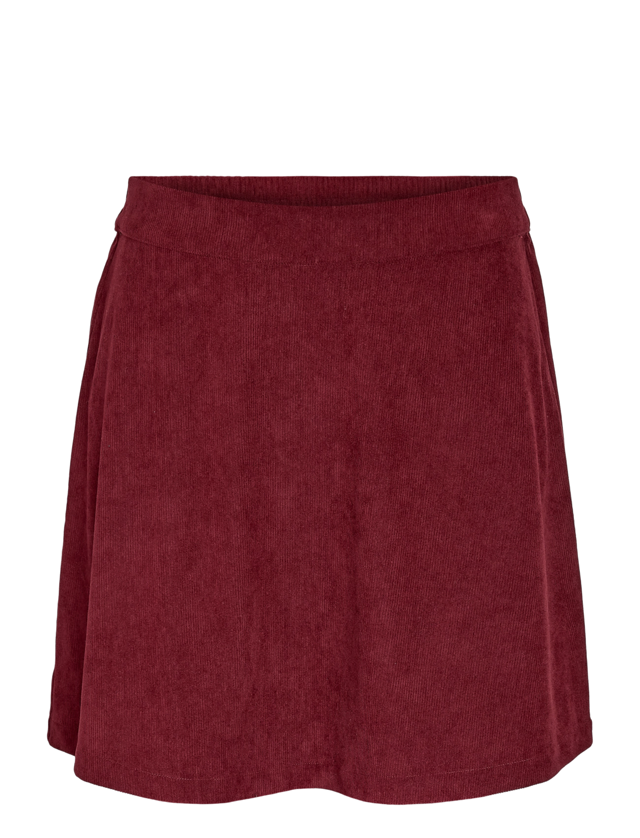 NOISY MAY NMCARON MW CORDUROY ELASTIC SKIRT - NOISY MAY - FIG / burgundy