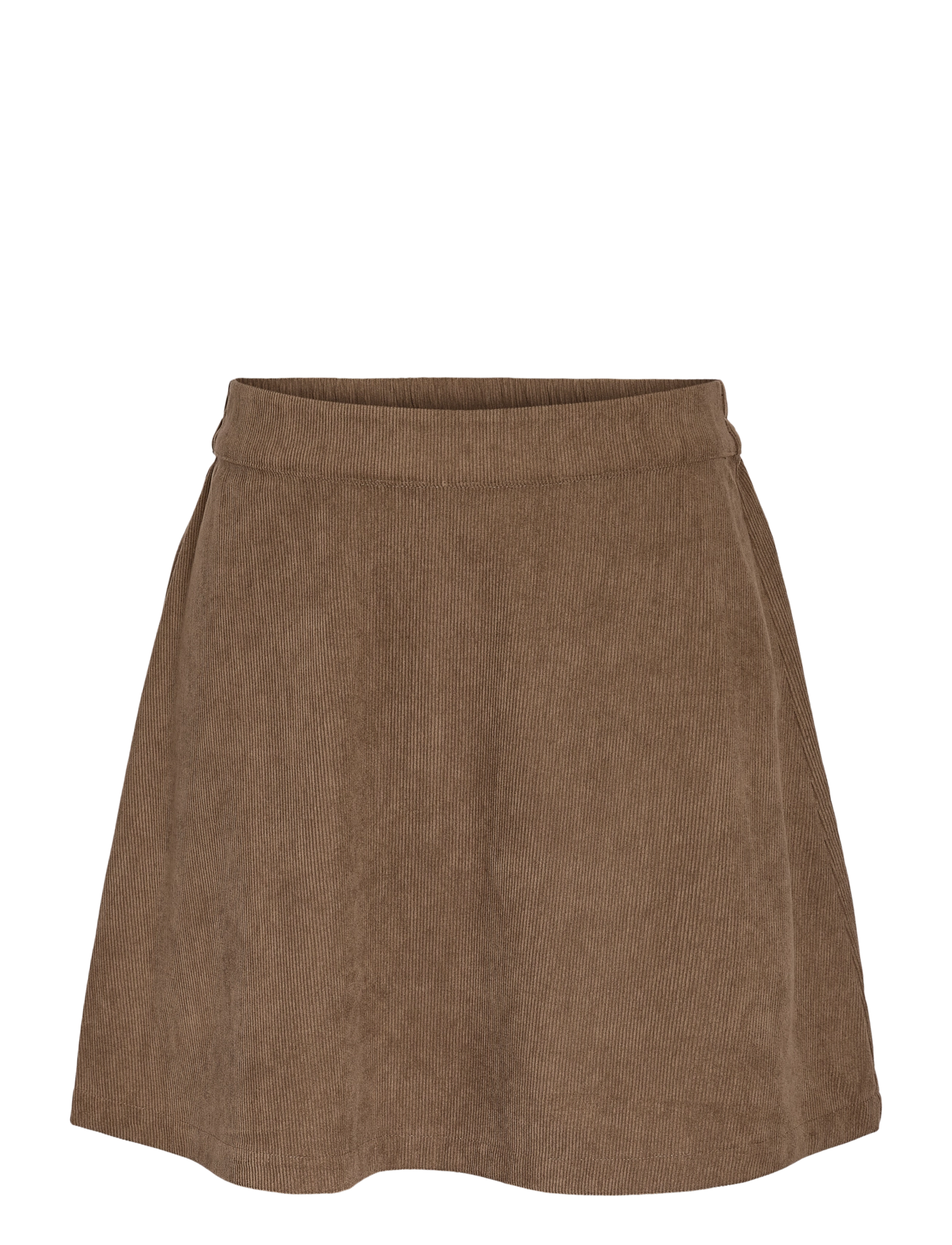 NOISY MAY NMCARON MW CORDUROY ELASTIC SKIRT - NOISY MAY - MOREL / brown