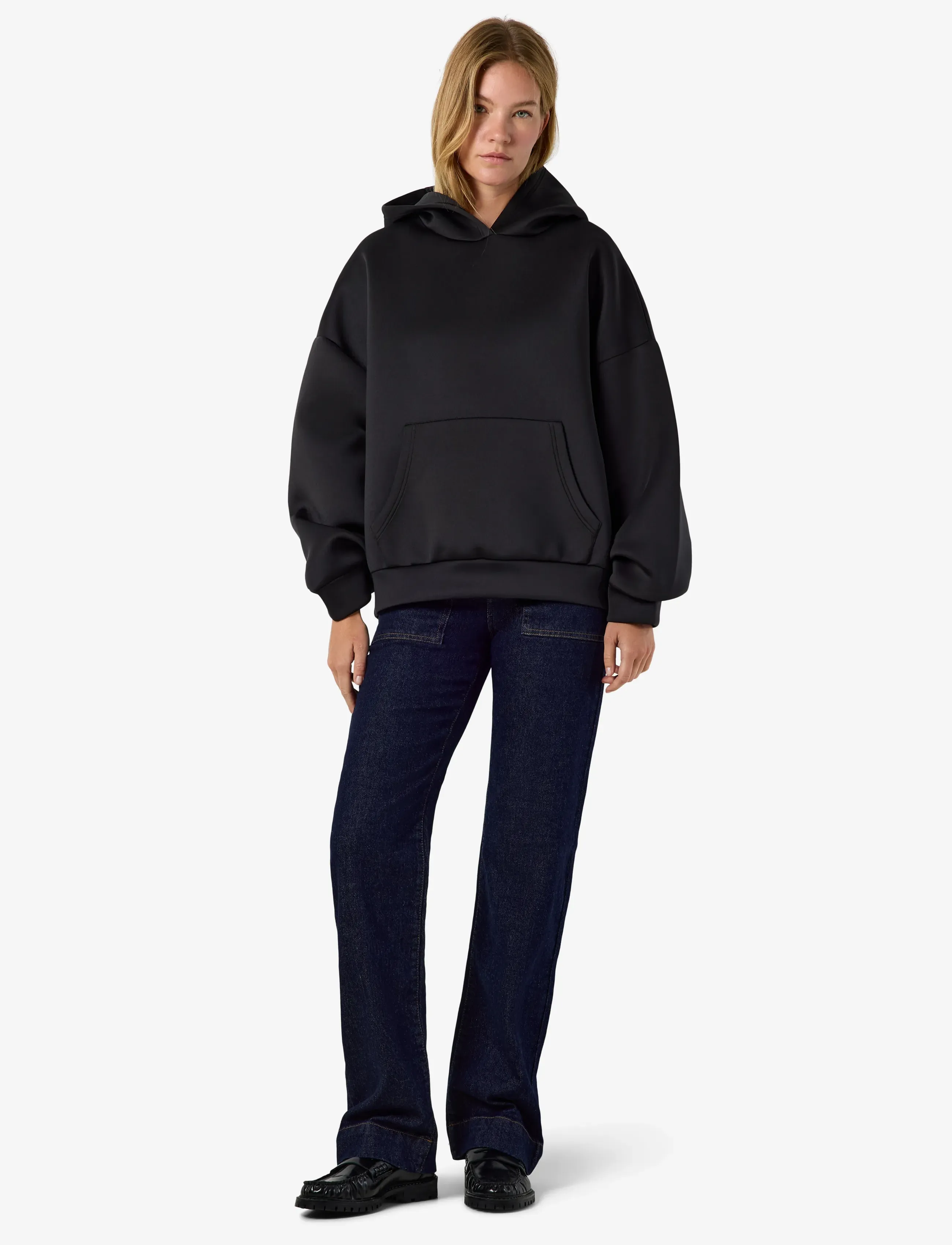 NOISY MAY - NMWEEK SCUBA OVERSIZED HOODIE JERSEY - autumn savings - black - 3