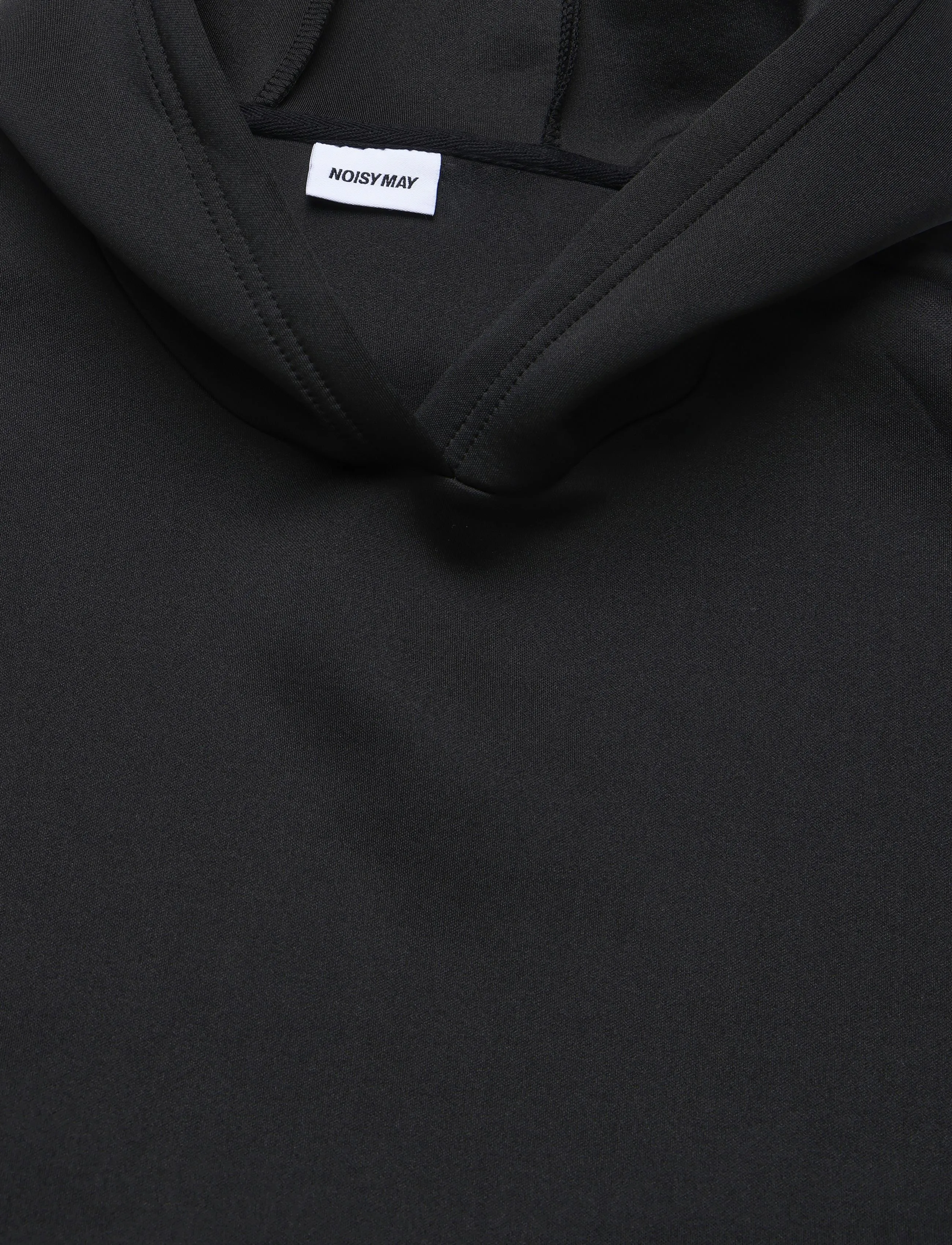NOISY MAY - NMWEEK SCUBA OVERSIZED HOODIE JERSEY - hættetrøjer - black - 2