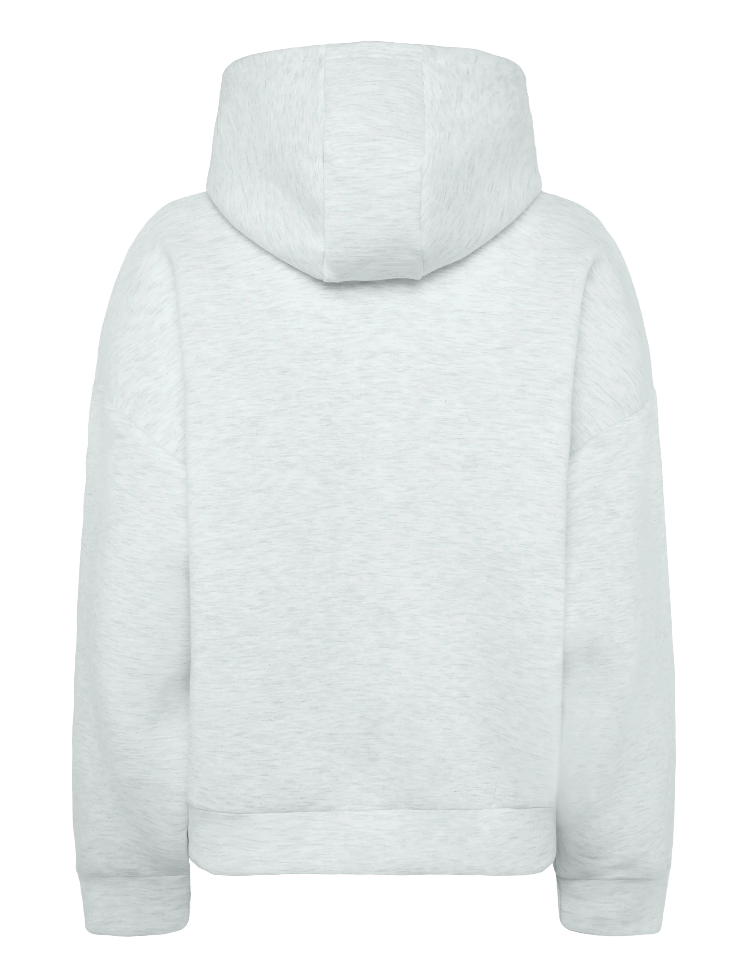 NOISY MAY - NMWEEK SCUBA OVERSIZED HOODIE JERSEY - kapuzenpullover - light grey melange - 1