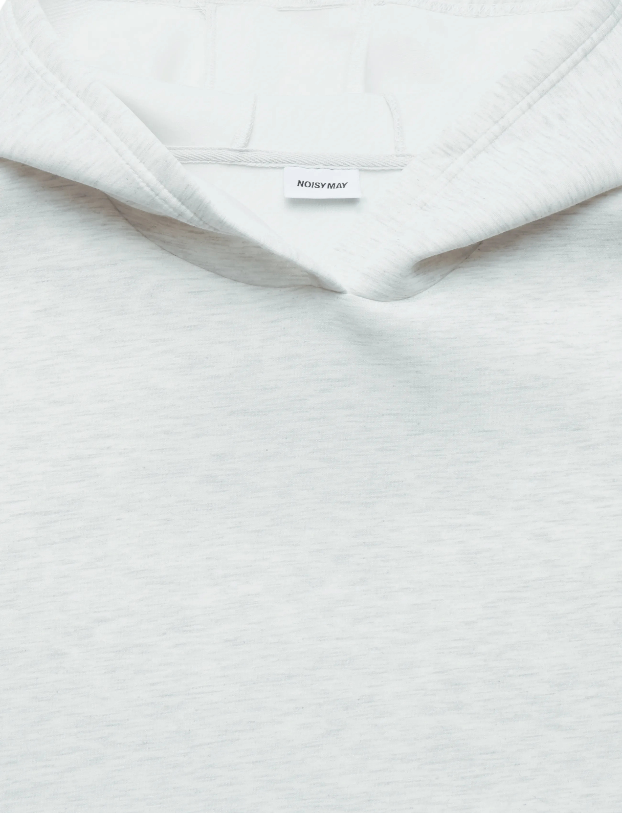 NOISY MAY - NMWEEK SCUBA OVERSIZED HOODIE JERSEY - kapuzenpullover - light grey melange - 2
