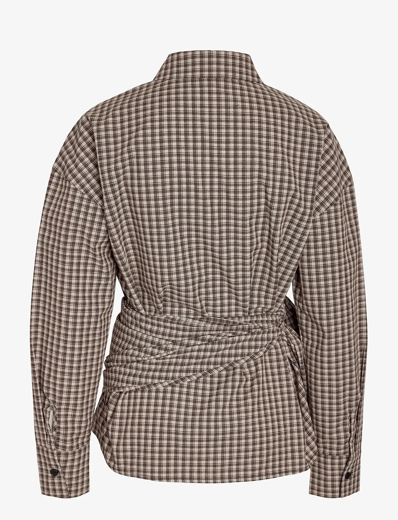 NOISY MAY - NMKILAH L/S SCARFSHIRT - langärmlige hemden - oatmeal - 2
