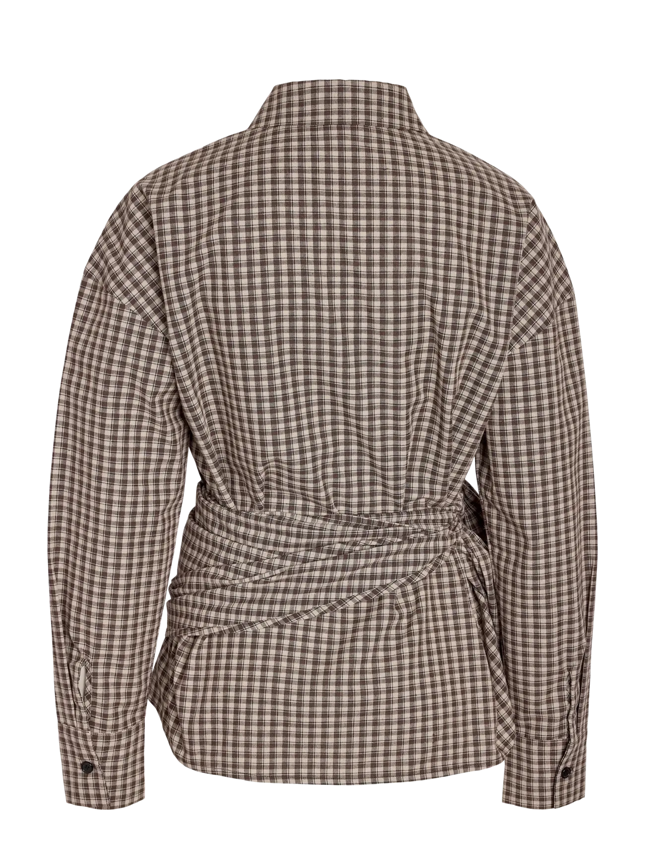NOISY MAY - NMKILAH L/S SCARFSHIRT - långärmade skjortor - oatmeal - 2