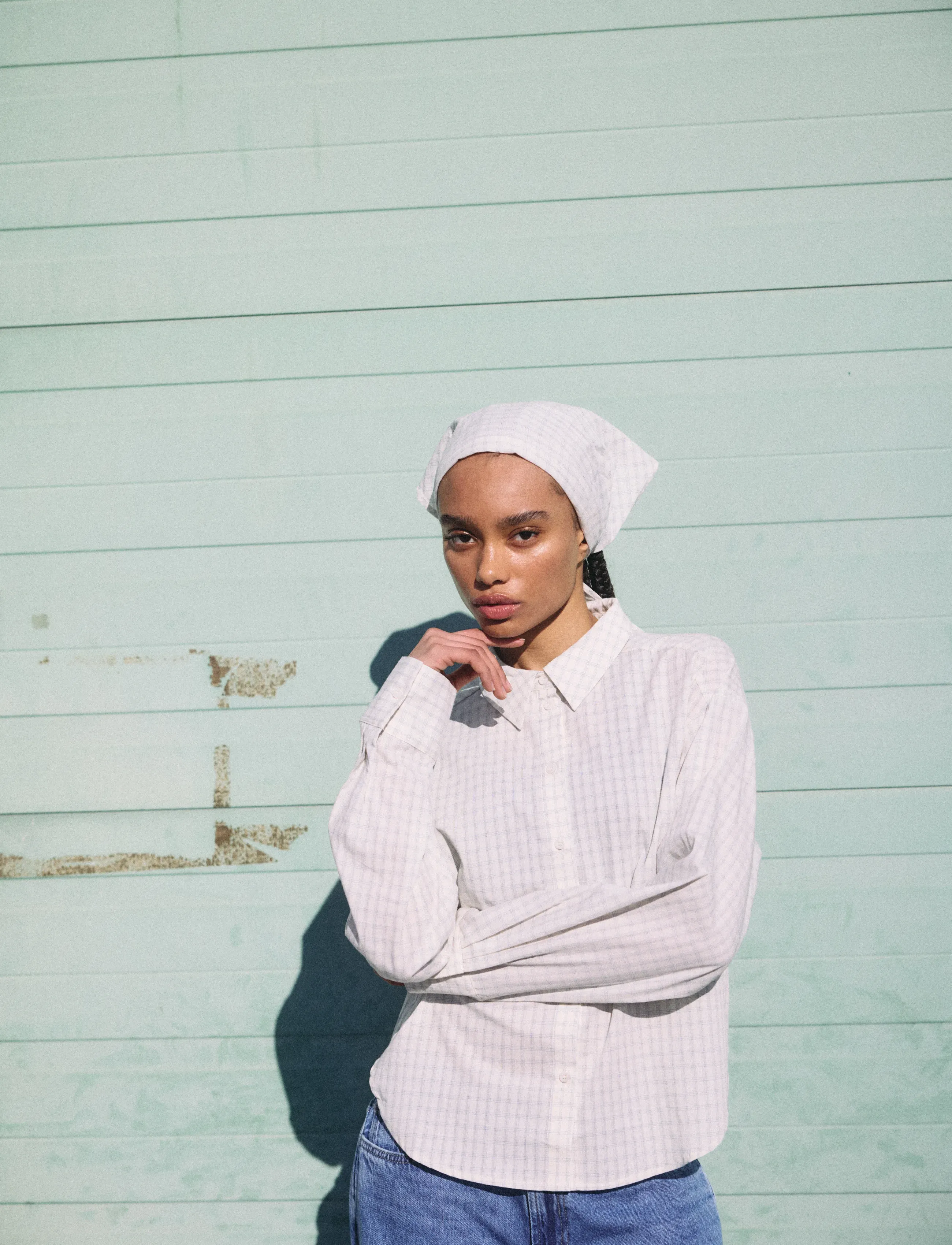 NOISY MAY - NMPAULIE L/S BUTTON  SCARF SHIRT TNT/17 - langærmede skjorter - birch - 4
