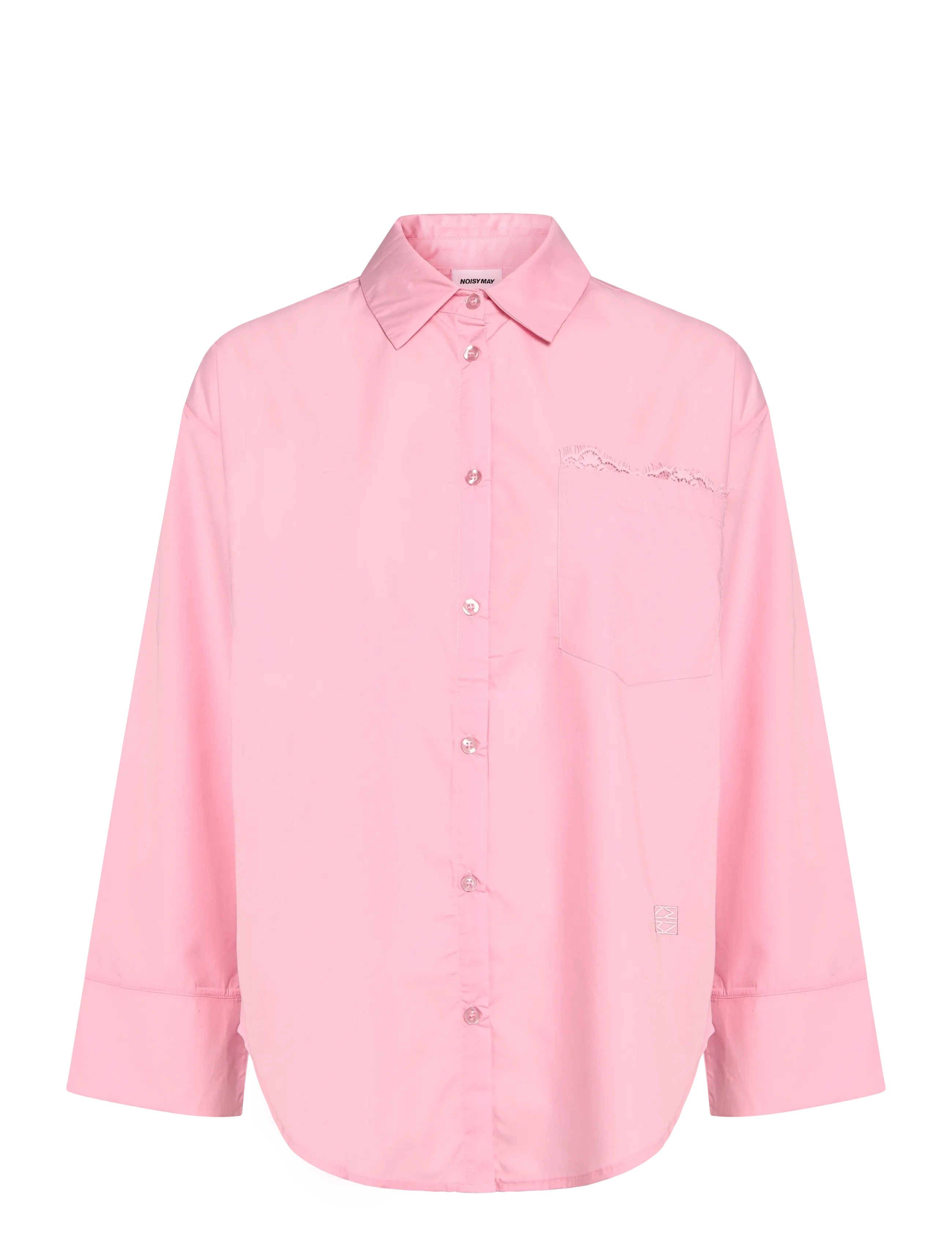 NOISY MAY NMFRIDA L/S BUTTON LACE SHIRT TNT/17 - Blusen & Hemden - ROMANCE ROSE / pink/rose