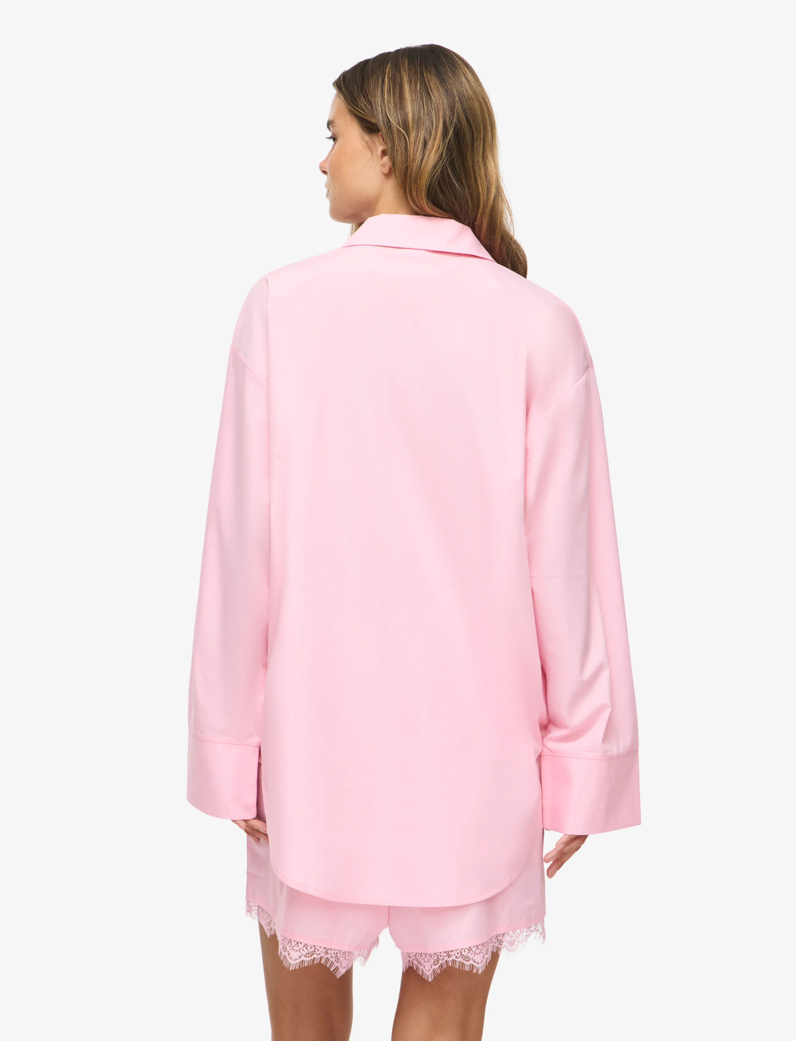 NOISY MAY - NMFRIDA L/S BUTTON LACE SHIRT TNT/17 - langärmlige hemden - romance rose - 3