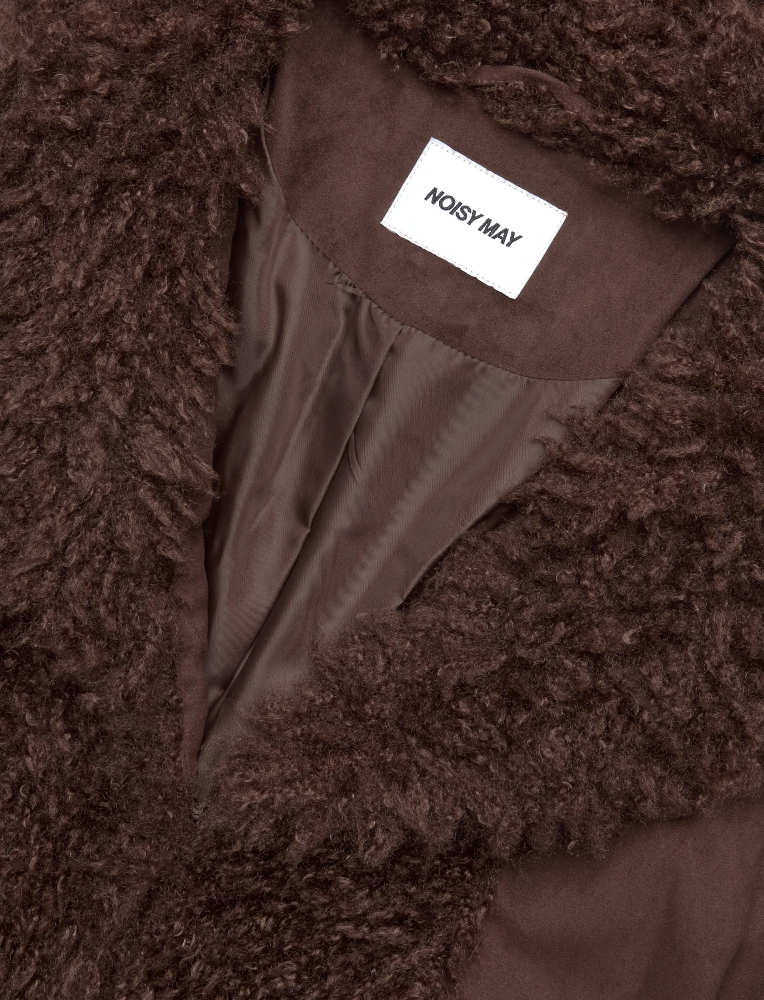 NOISY MAY - NMANNIE PENNY LANE COAT - faux fur - demitasse - 2
