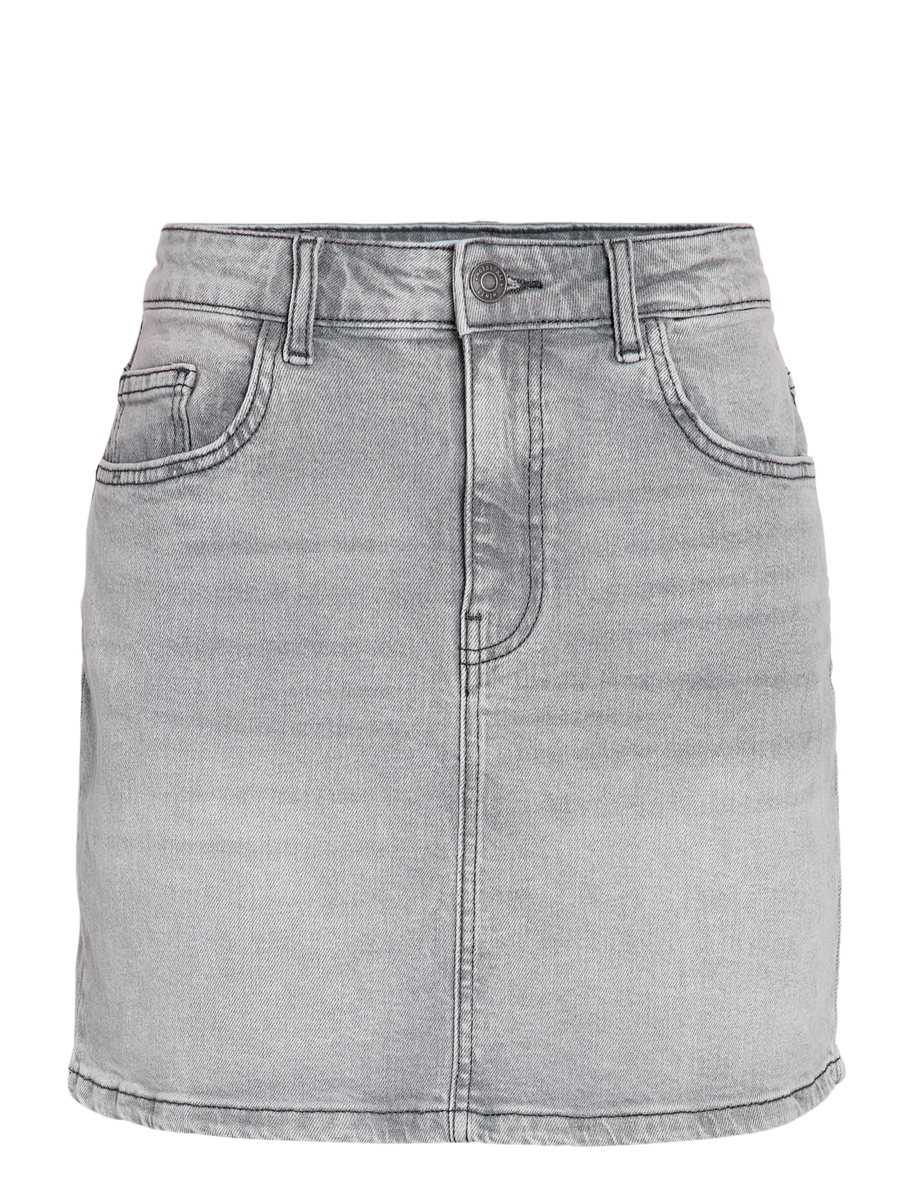 NOISY MAY NMYOLANDA MW DNM SKIRT AZ277LG NOOS - Riided - LIGHT GREY DENIM / grey