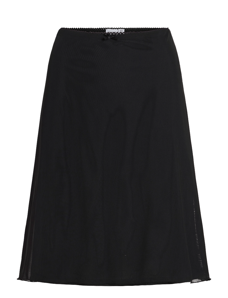 NOISY MAY - NMJUDITH LW MESH SKIRT NOOS - midi-röcke - black - 1