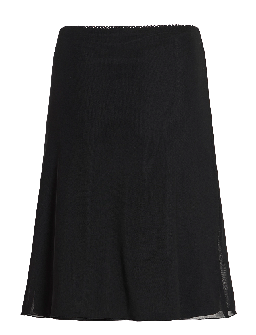 NOISY MAY - NMJUDITH LW MESH SKIRT NOOS - midi-röcke - black - 2