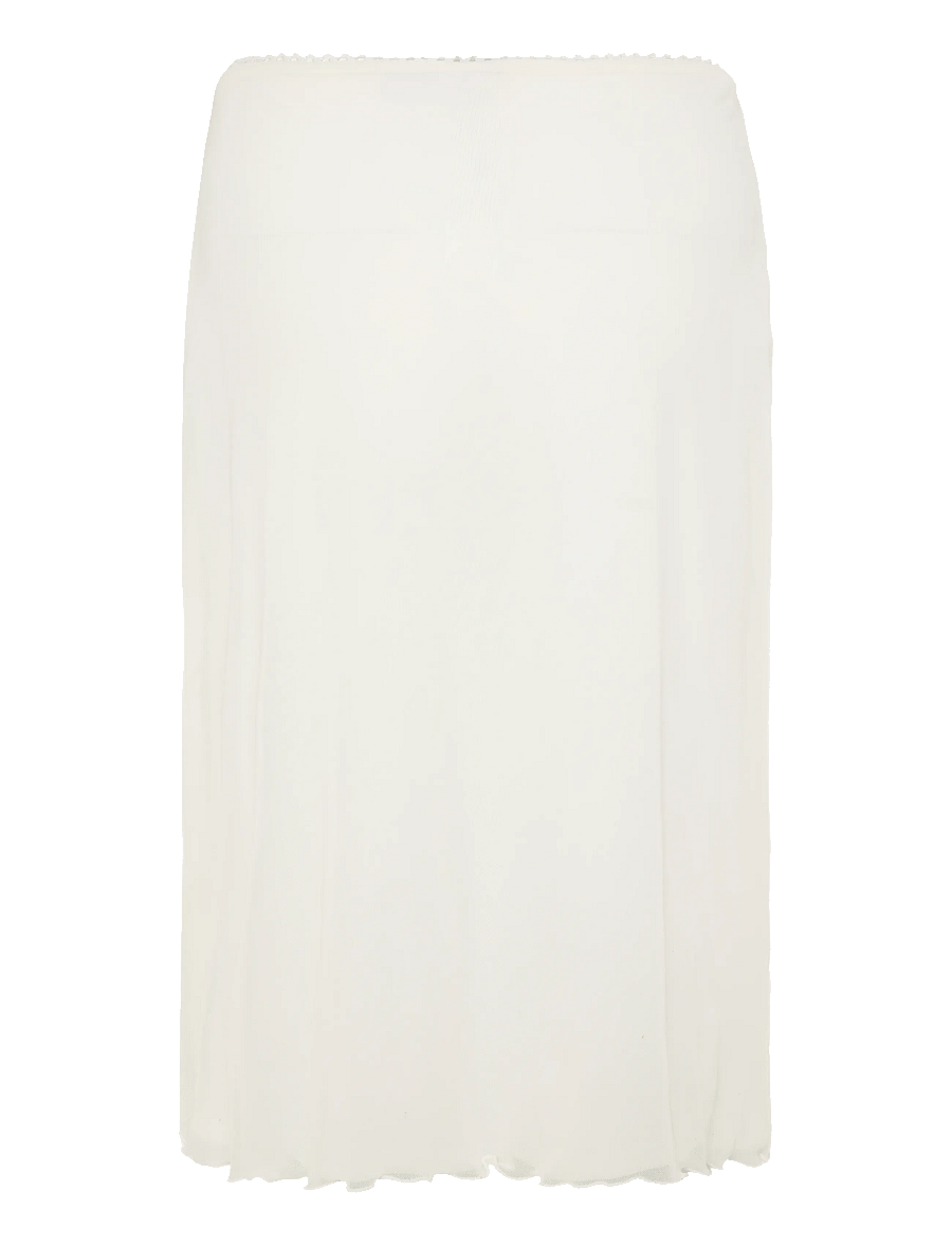 NOISY MAY - NMJUDITH LW MESH SKIRT - midi kjolar - cloud dancer - 1